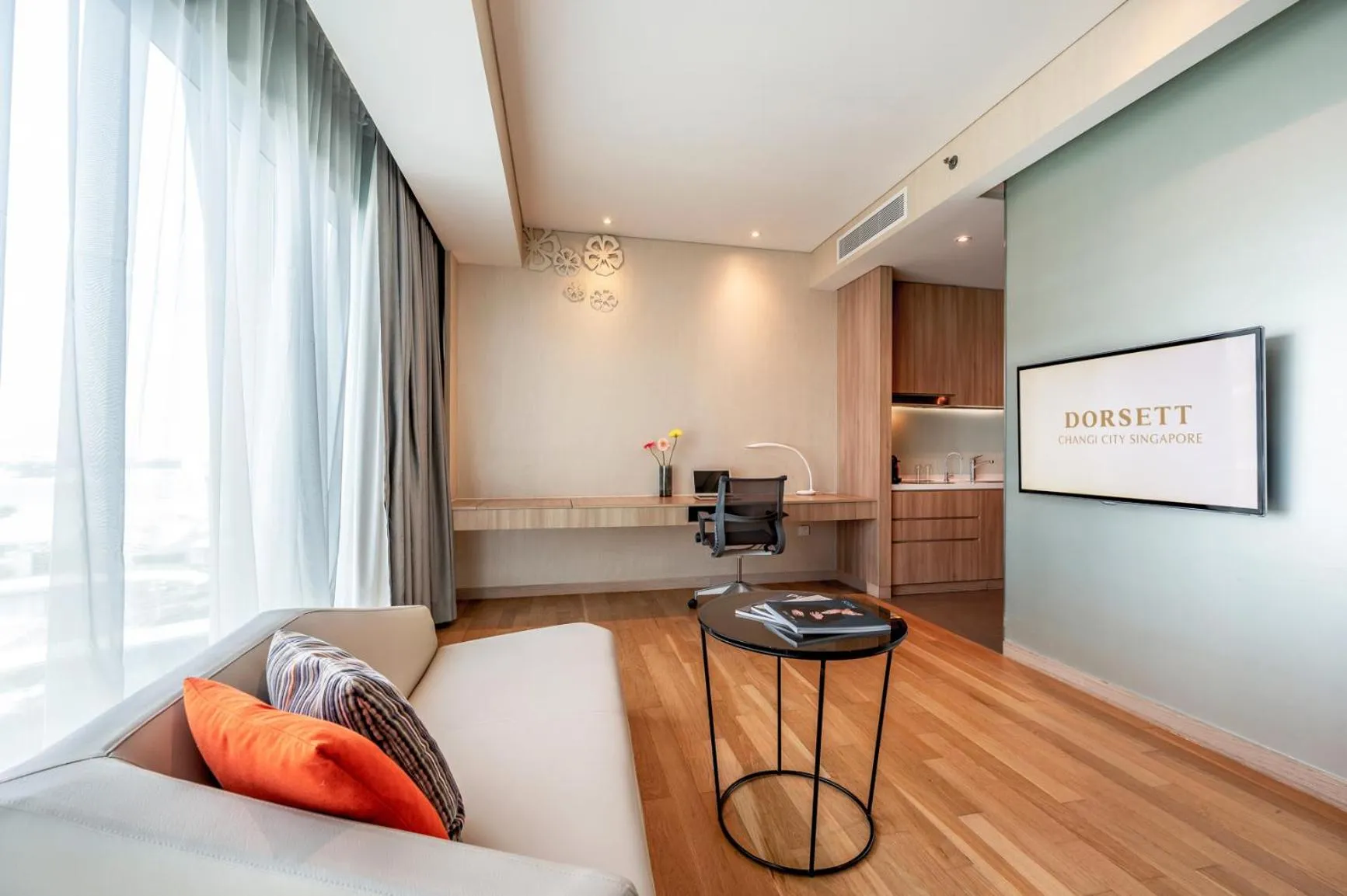 Living room, Bed in Capri by Fraser Changi City, Singapore