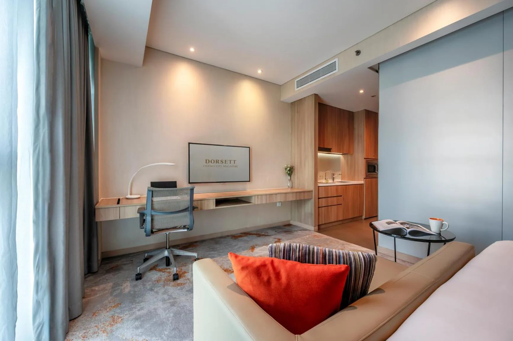 Living room in Capri by Fraser Changi City, Singapore