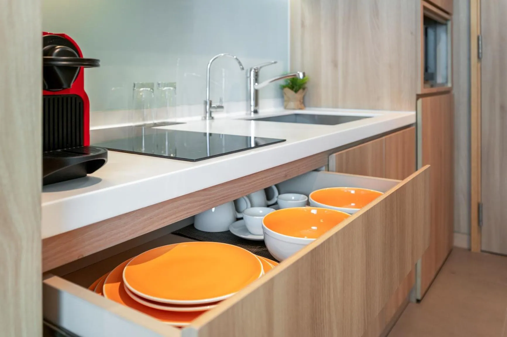 Kitchen or kitchenette in Capri by Fraser Changi City, Singapore