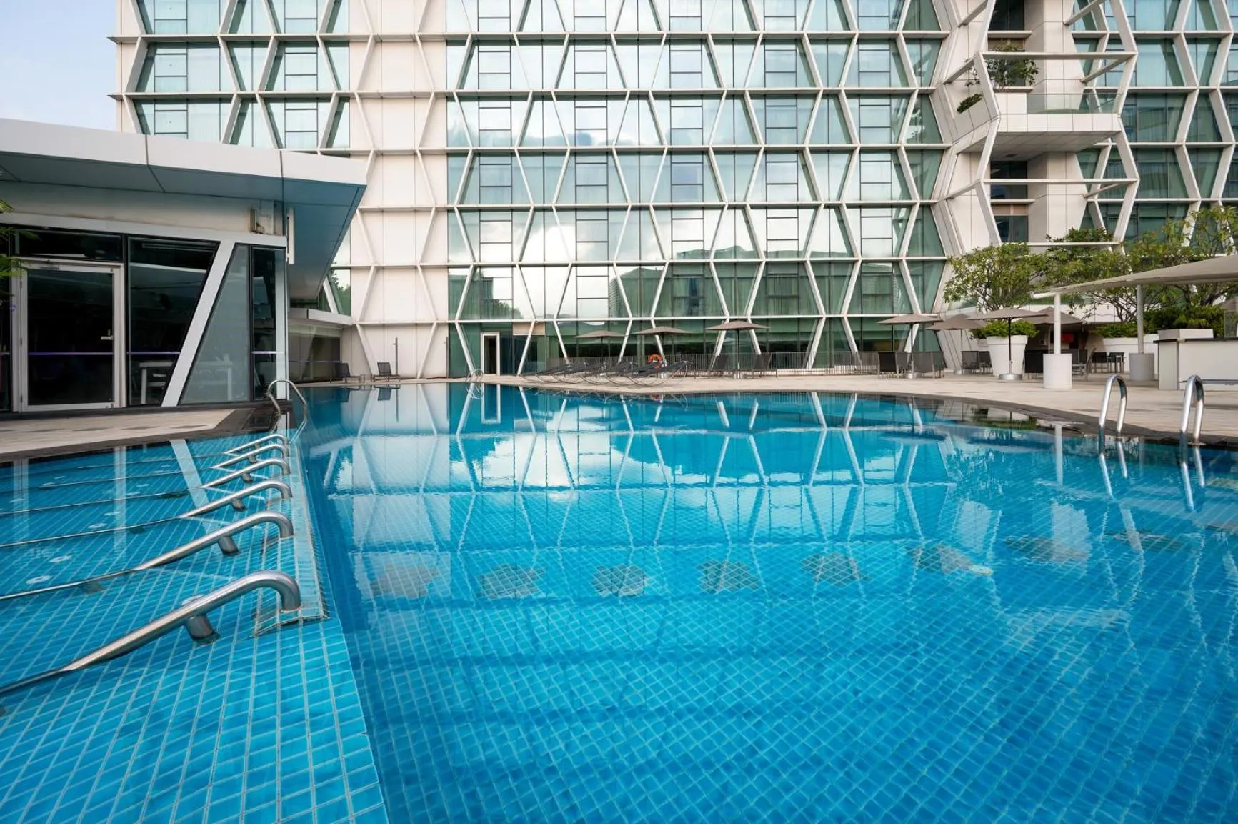 Swimming pool in Capri by Fraser Changi City, Singapore