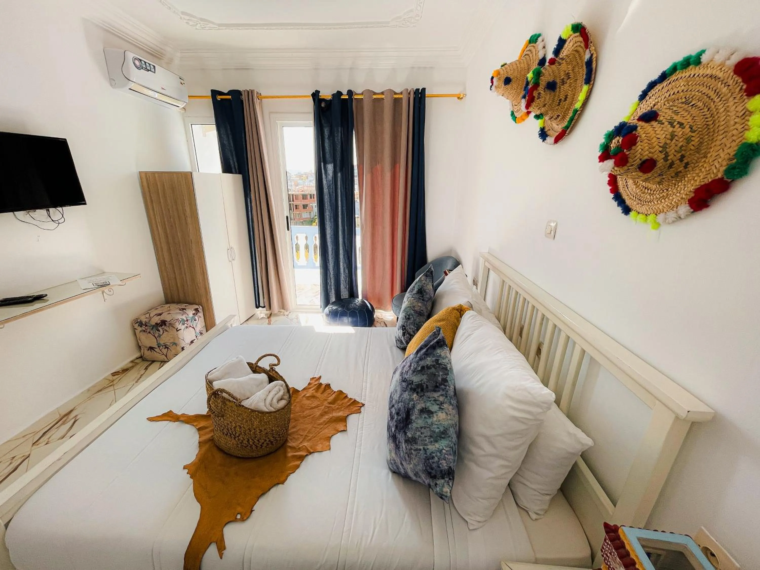 Bed in Hotel Princesse Ilham