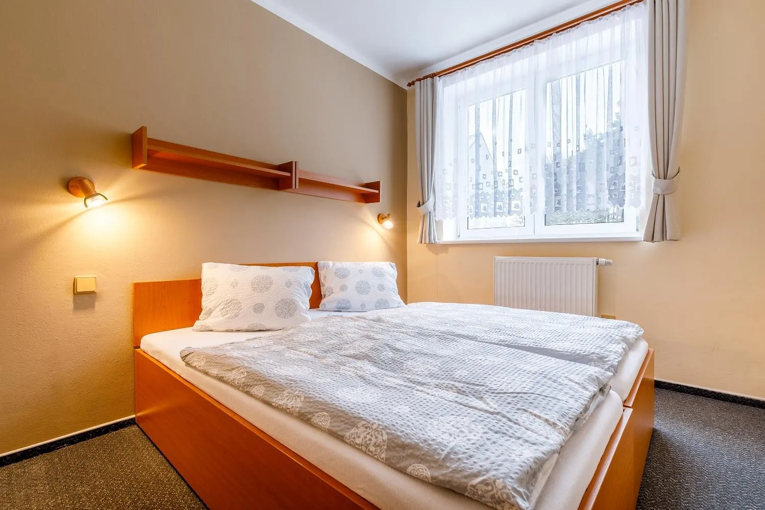 Bed in Hotel Jitřenka