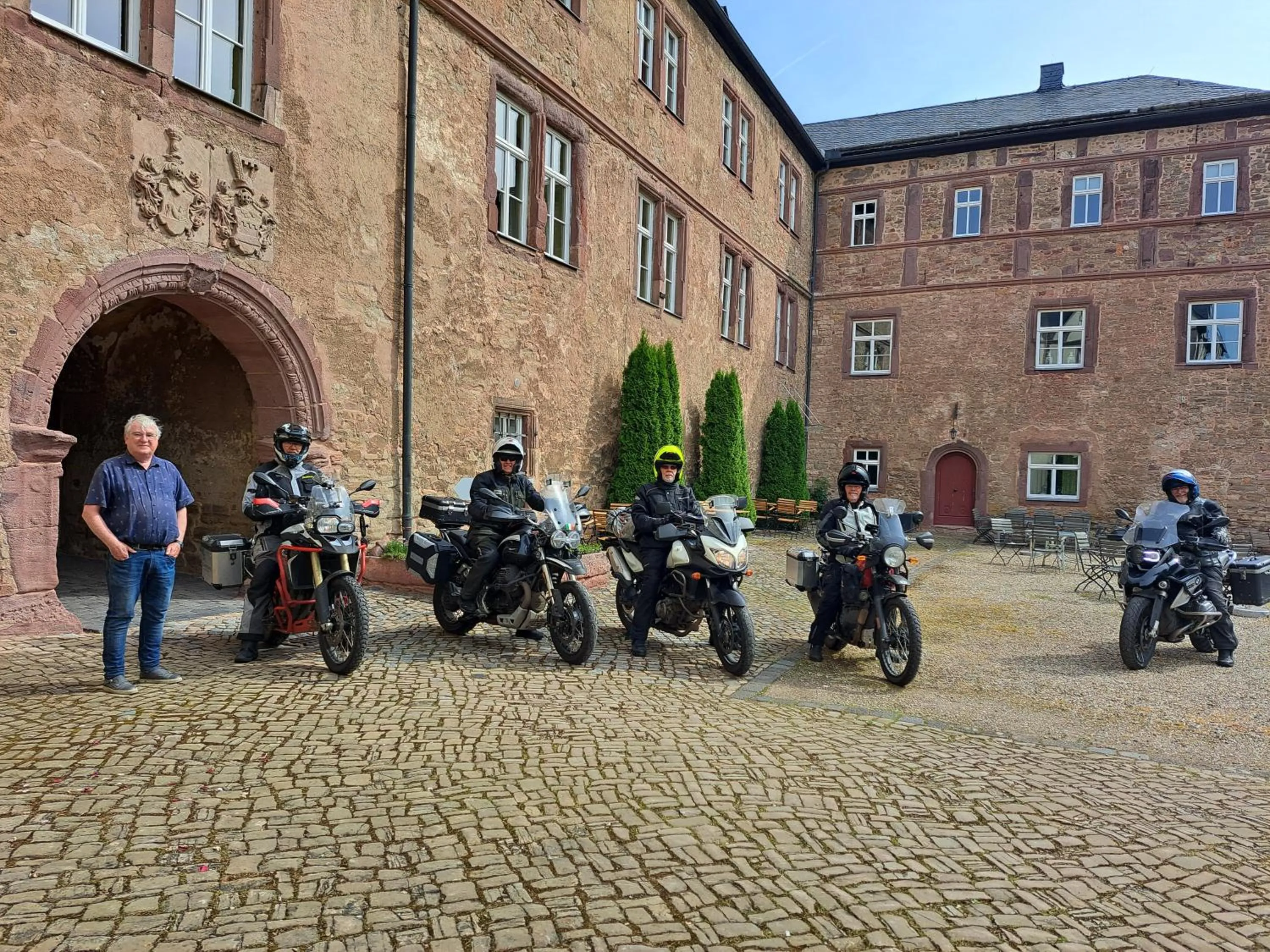 group of guests in Schloss Hotel Wallhausen