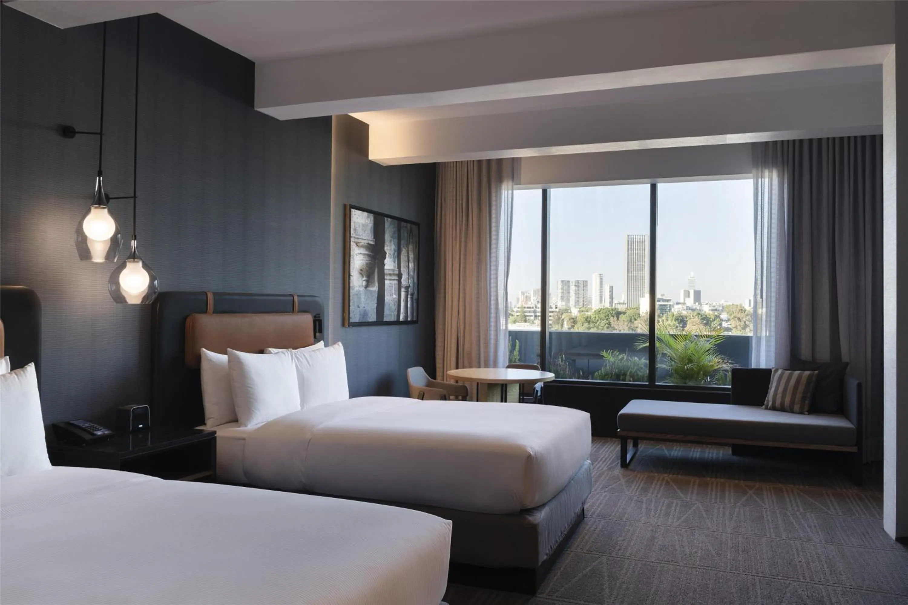 Bed in Hilton Guadalajara Midtown