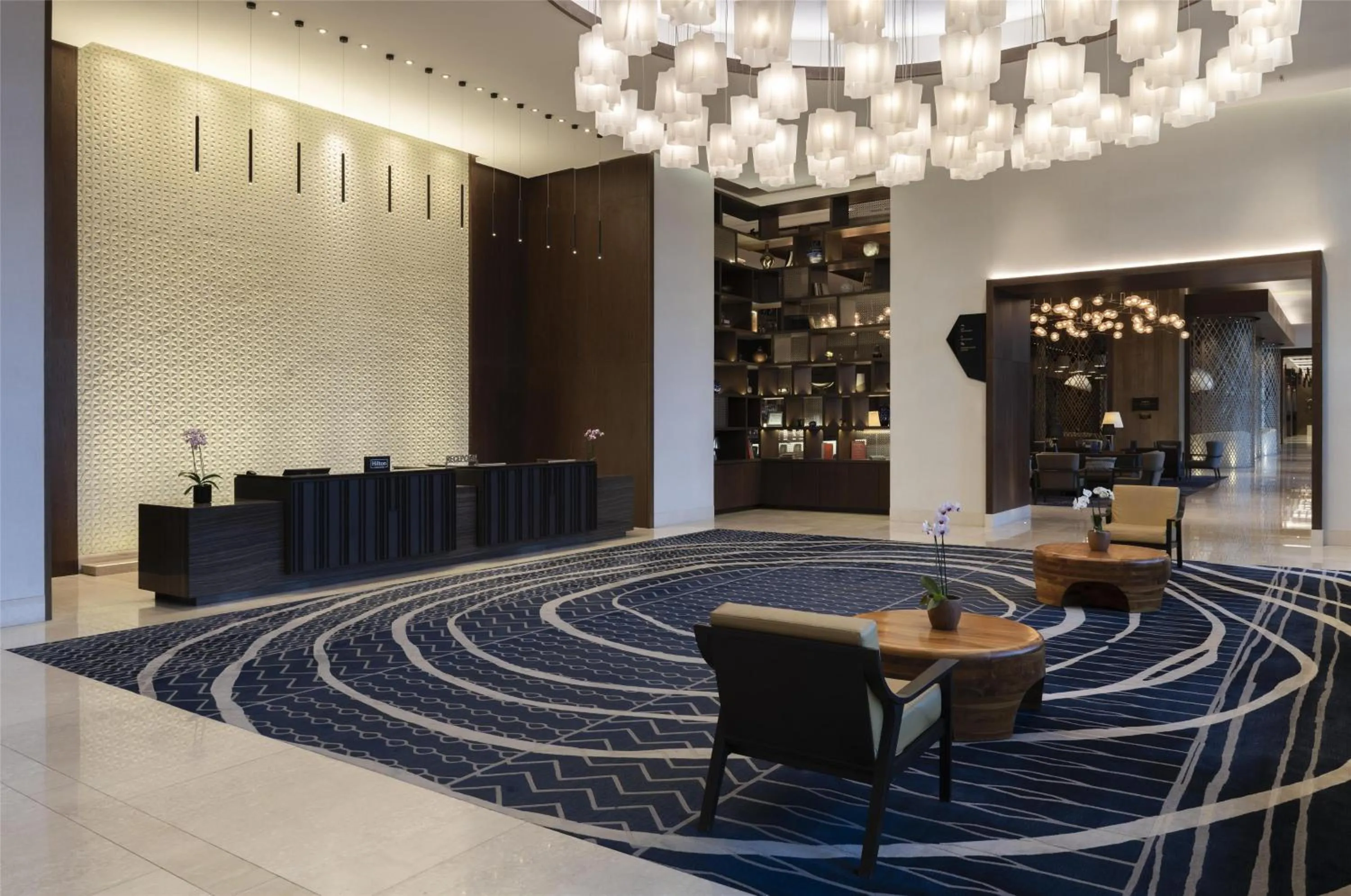 Lobby or reception in Hilton Guadalajara Midtown