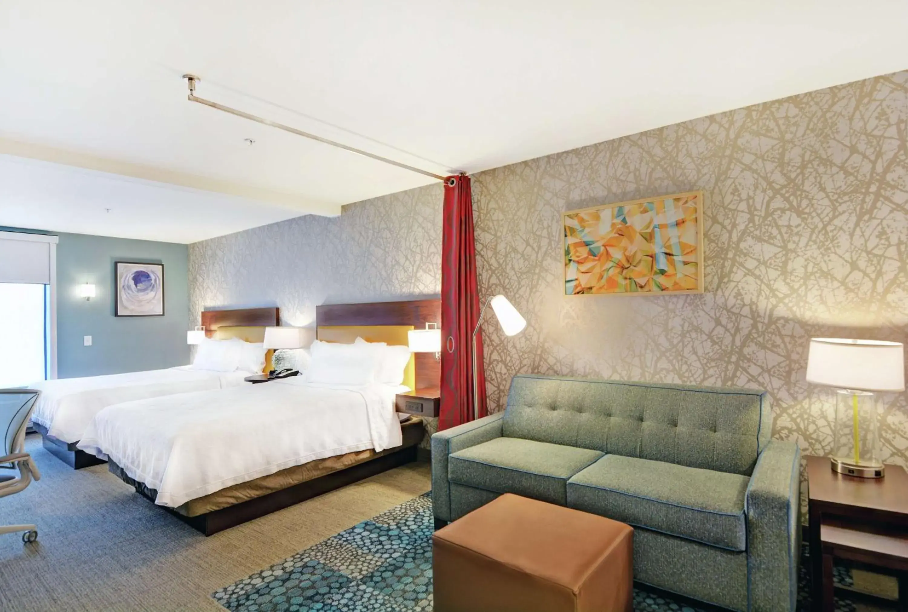 Bedroom, Bed in Home2 Suites By Hilton Raleigh Durham Airport RTP Bedroom, Bed in Home2 Suites By Hilton Raleigh Durham Airport RTP
