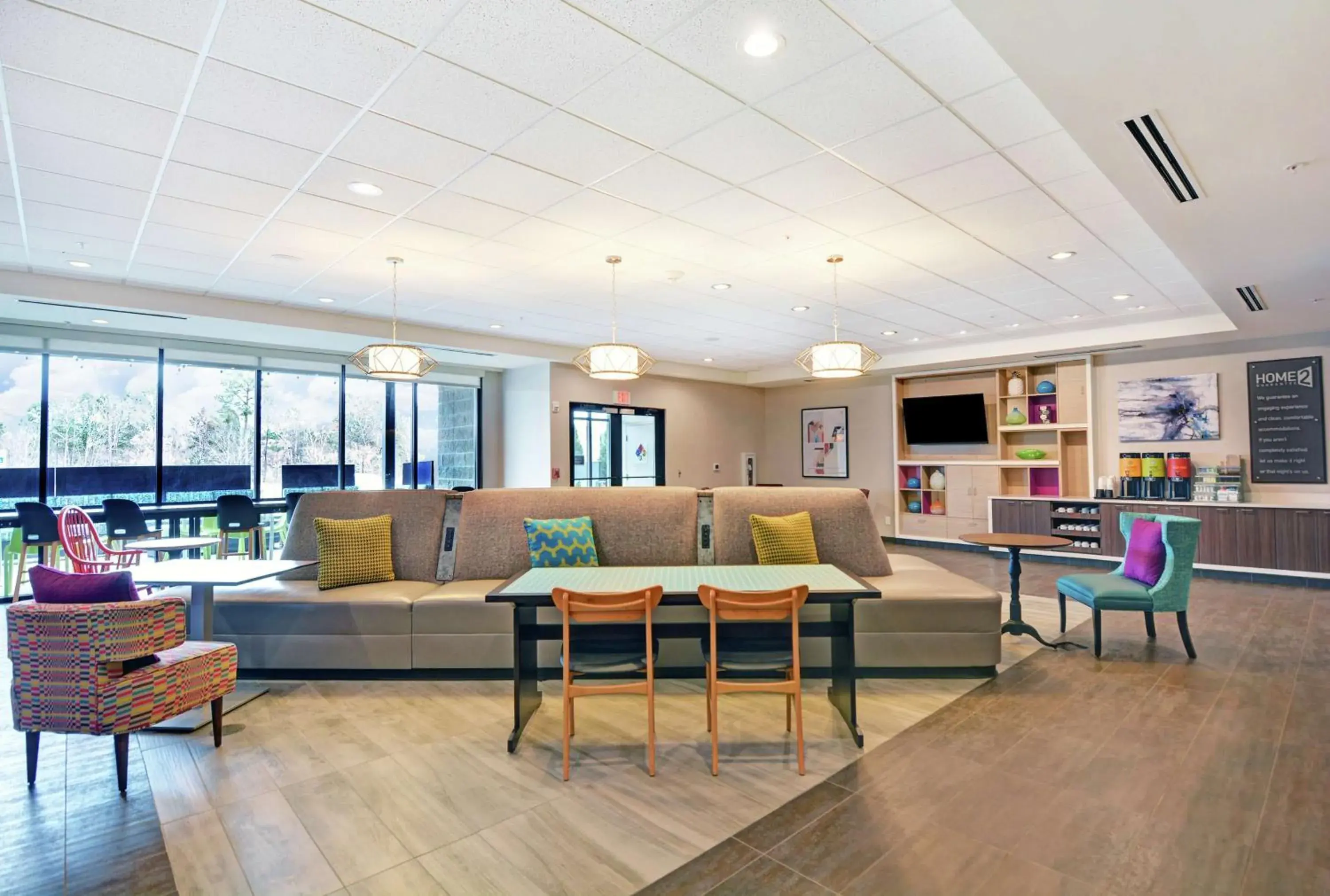 Lobby or reception in Home2 Suites By Hilton Raleigh Durham Airport RTP Lobby or reception in Home2 Suites By Hilton Raleigh Durham Airport RTP
