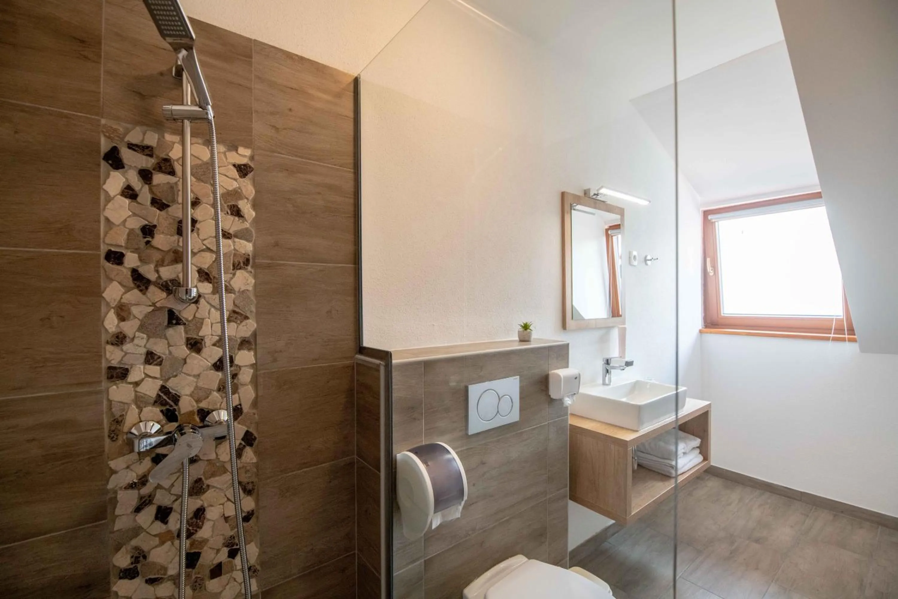 Shower in Guesthouse Stari Mayr