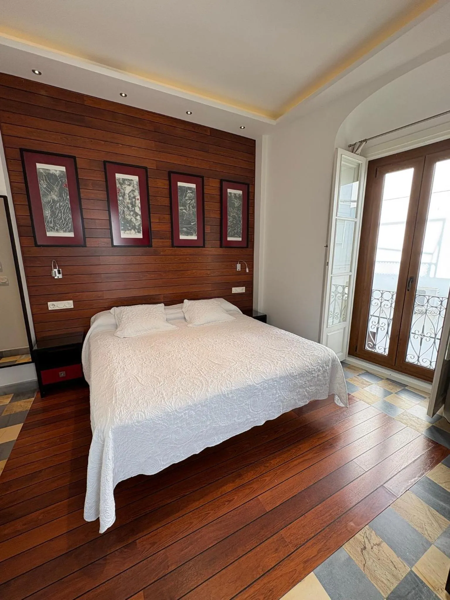 Bed in Hostal El Alojado de Velarde