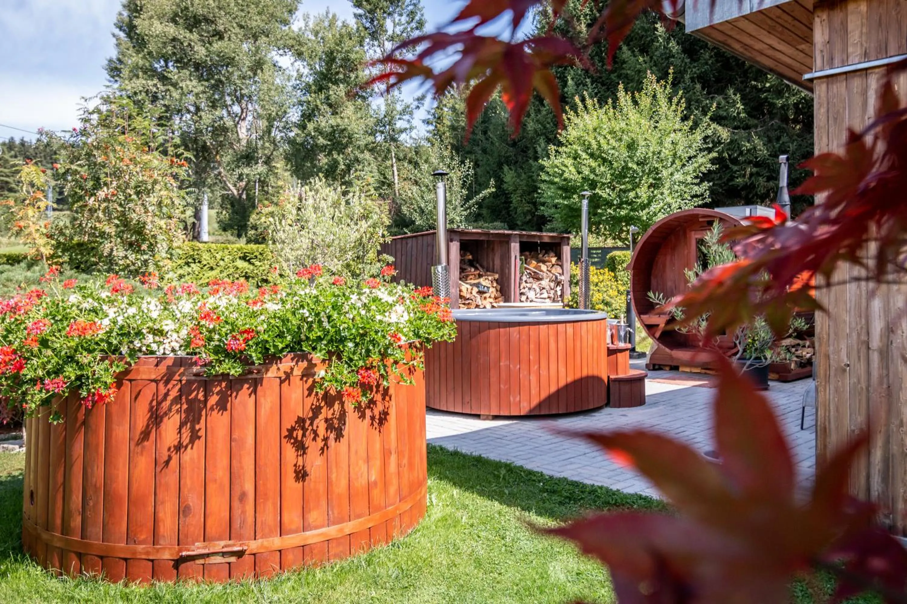 Hot Tub in Hotel SLUNEČNÁ LOUKA