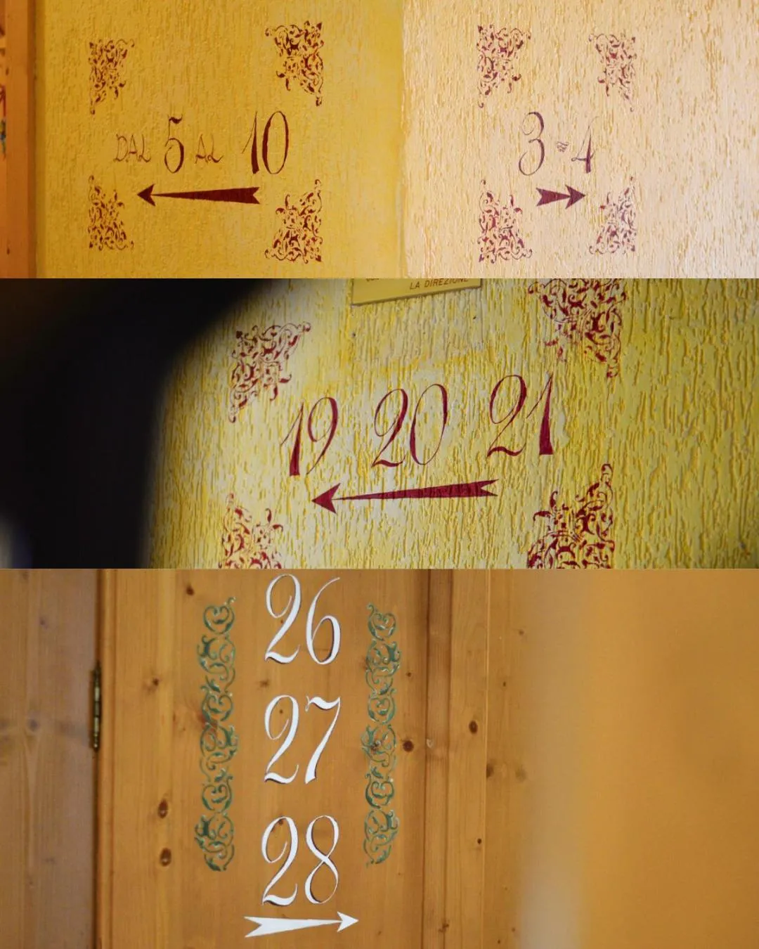 Decorative detail in Hotel Stelvio