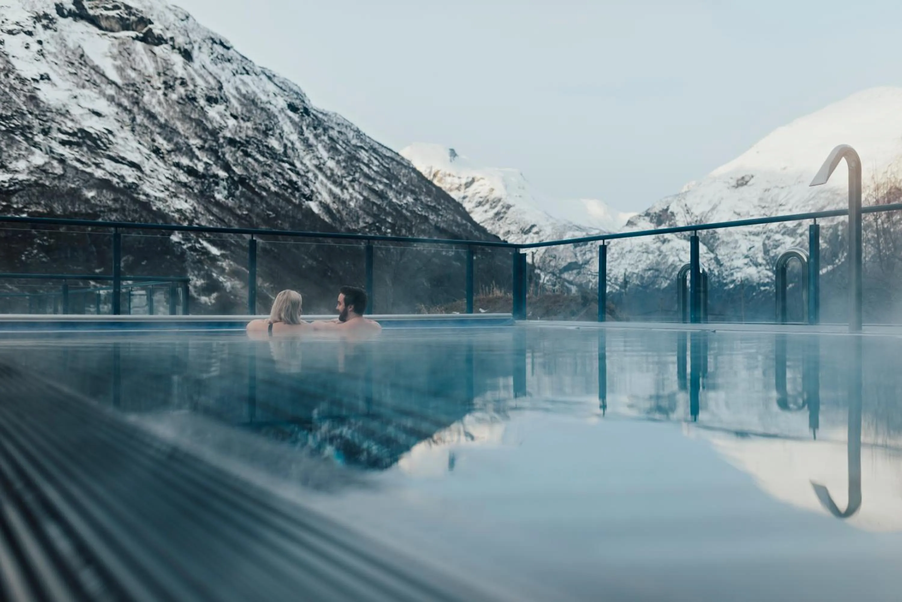 Swimming pool in Hotel Union Geiranger Bad & Spa