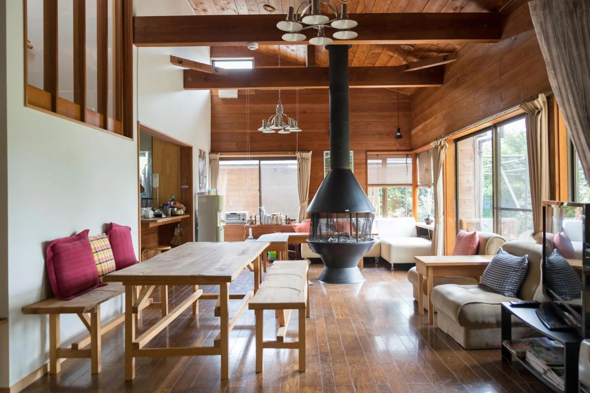 Communal lounge/ TV room in Morino Garden Mashiko