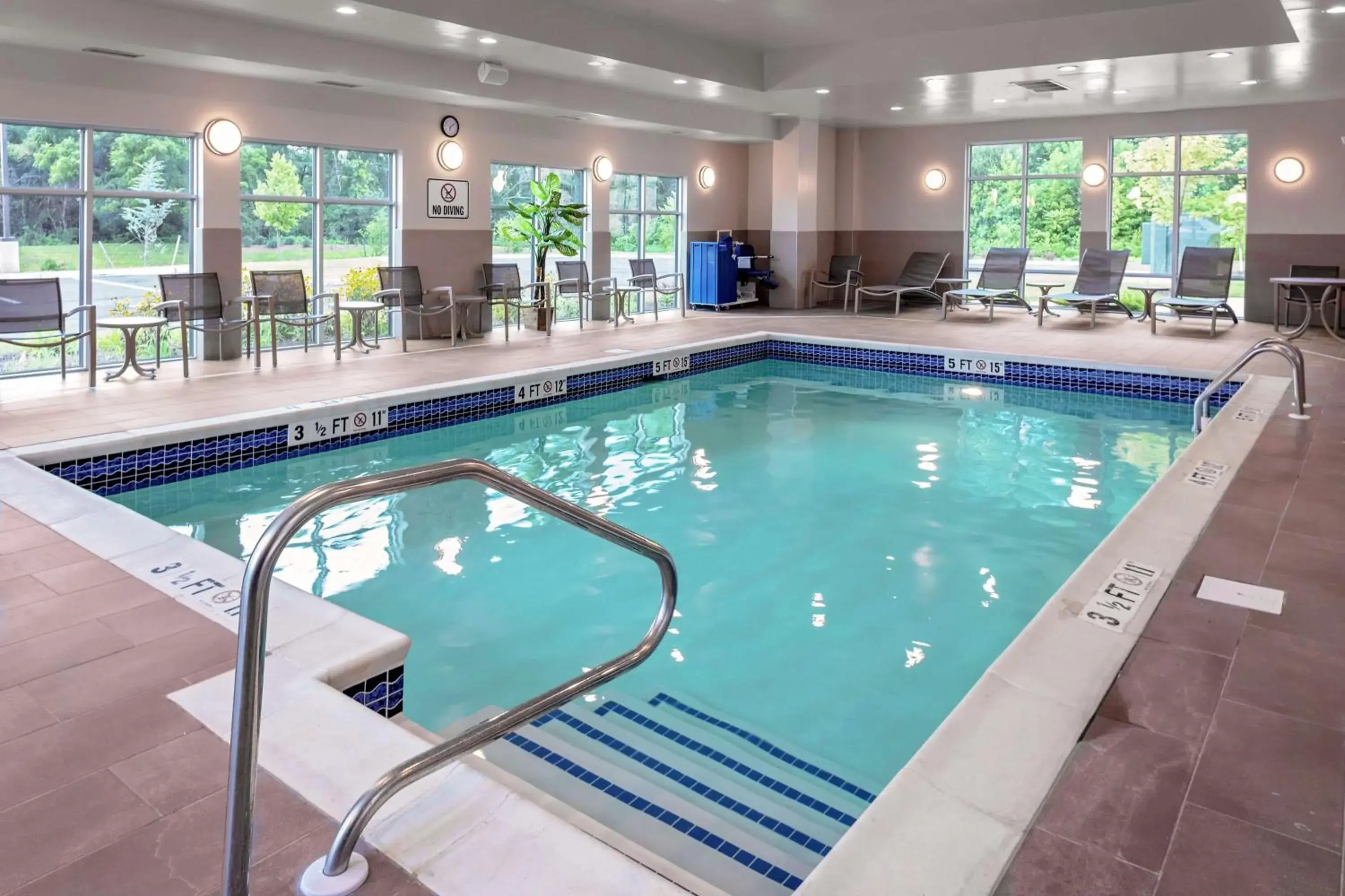 Pool view in Hampton Inn Cranbury Pool view in Hampton Inn Cranbury
