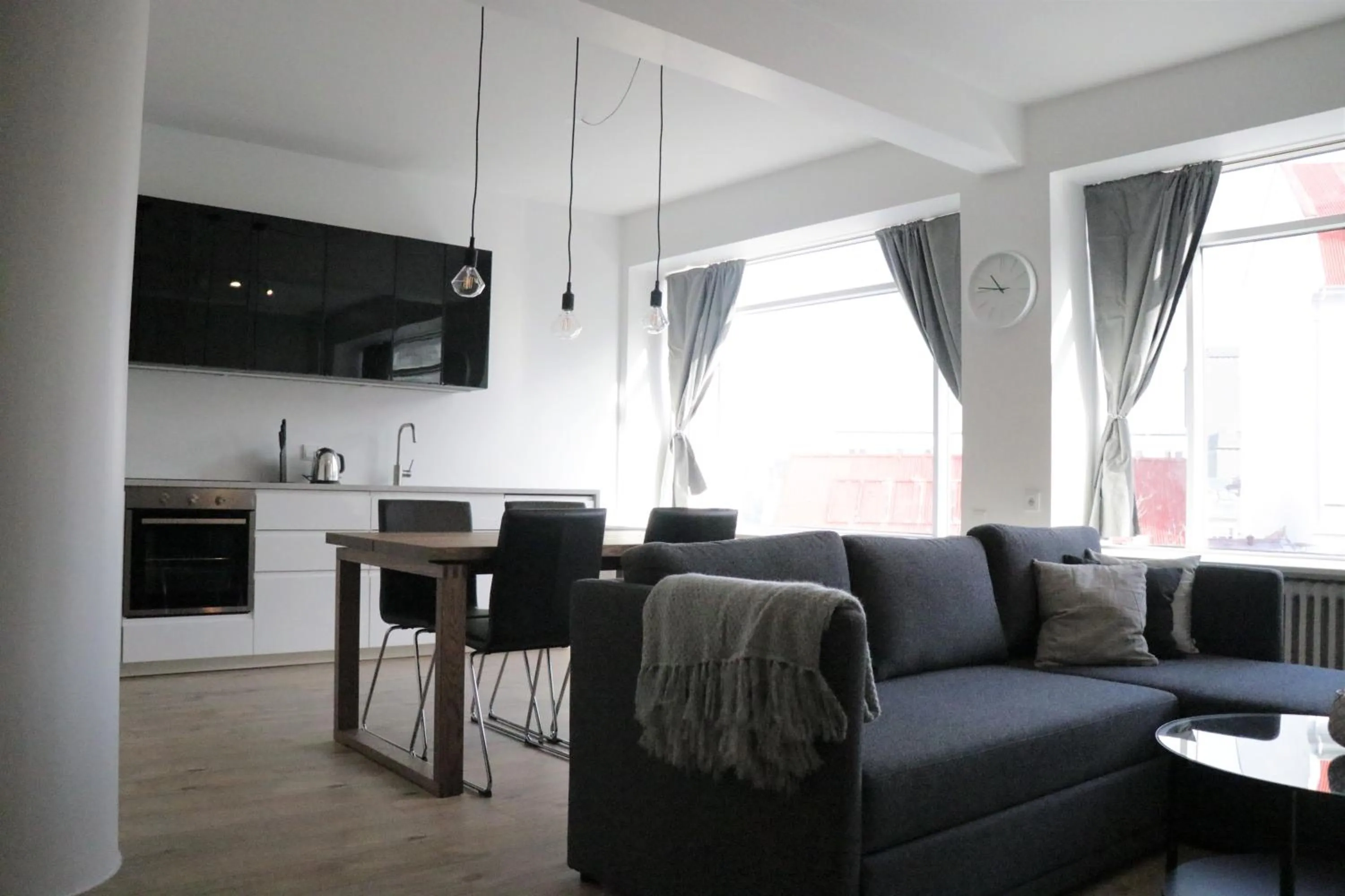 Kitchen or kitchenette in Odinn Reykjavik Skolavordustigur Apartments