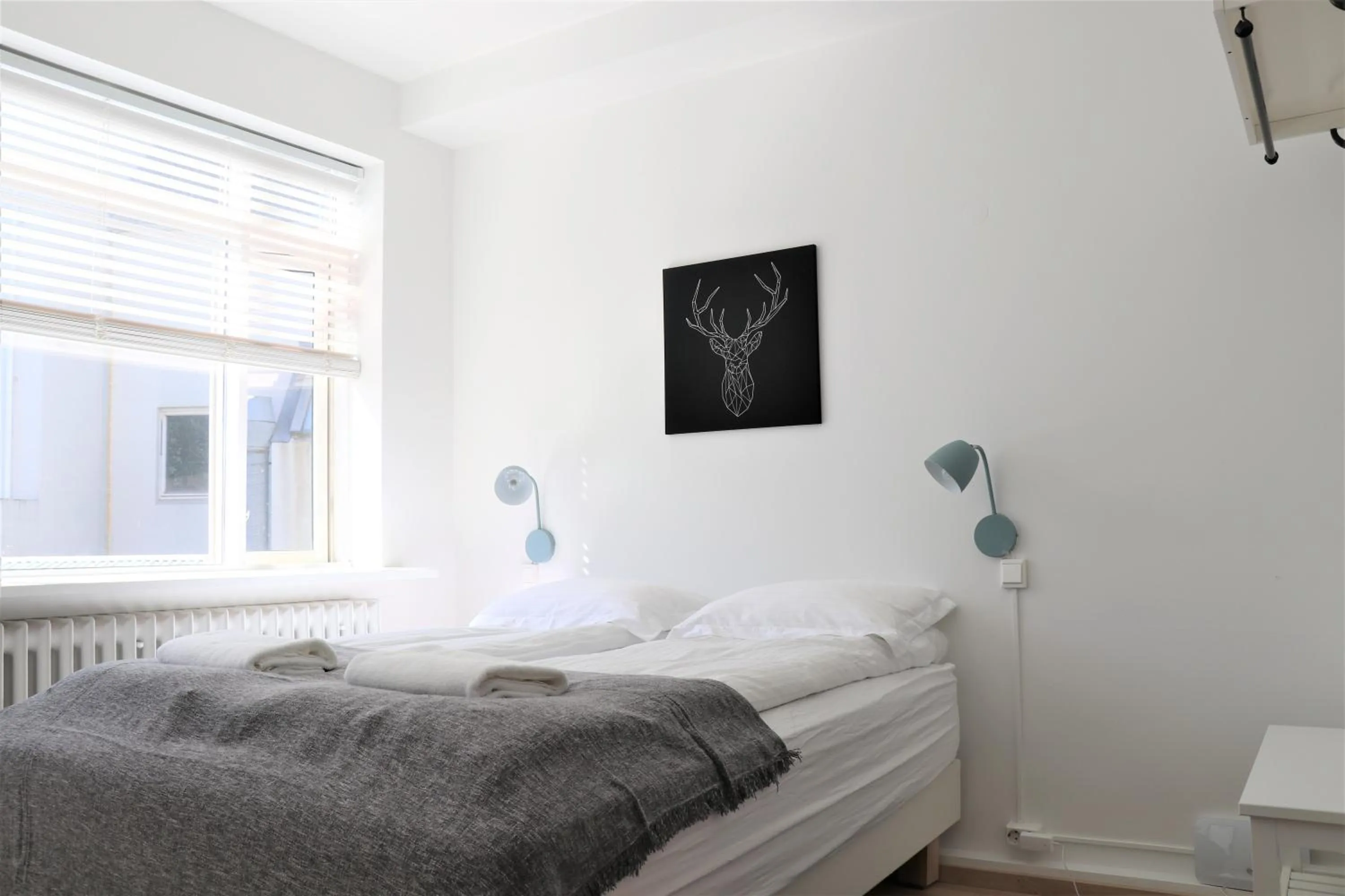 Bedroom, Bed in Odinn Reykjavik Skolavordustigur Apartments