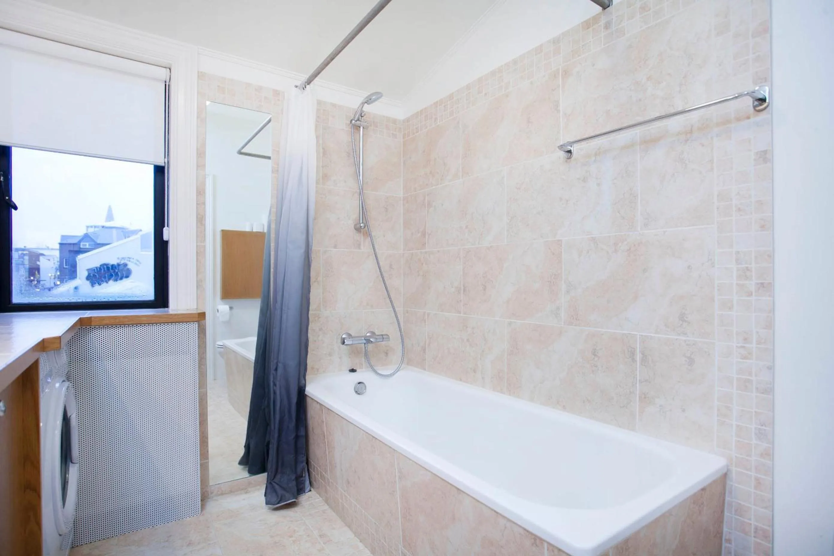 Bathroom in Odinn Reykjavik Skolavordustigur Apartments