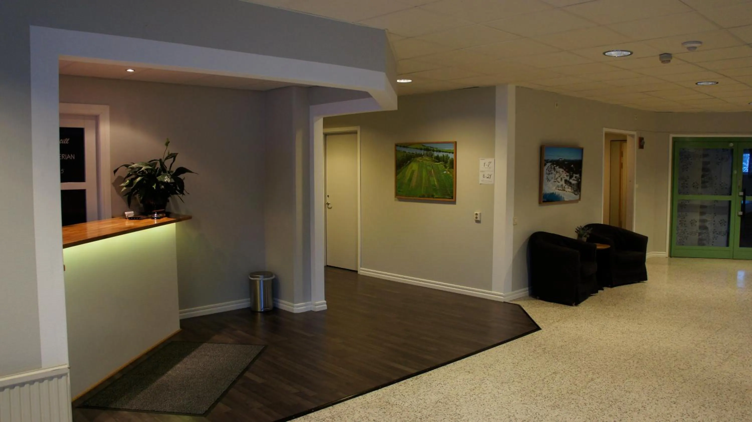 Lobby or reception in Hotell Vindelngallerian