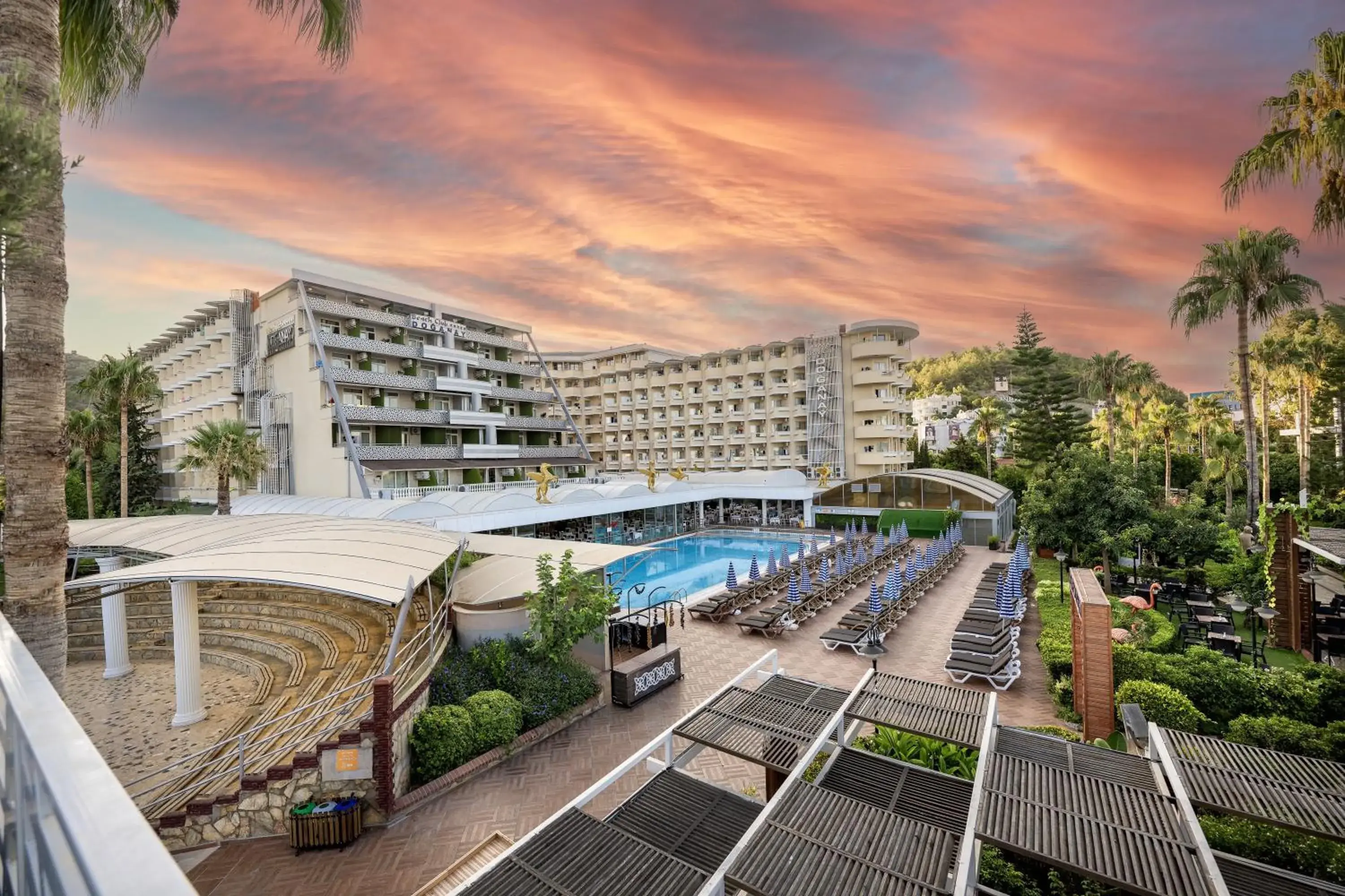 Pool View in Beach Club Doganay Hotel - All Inclusive