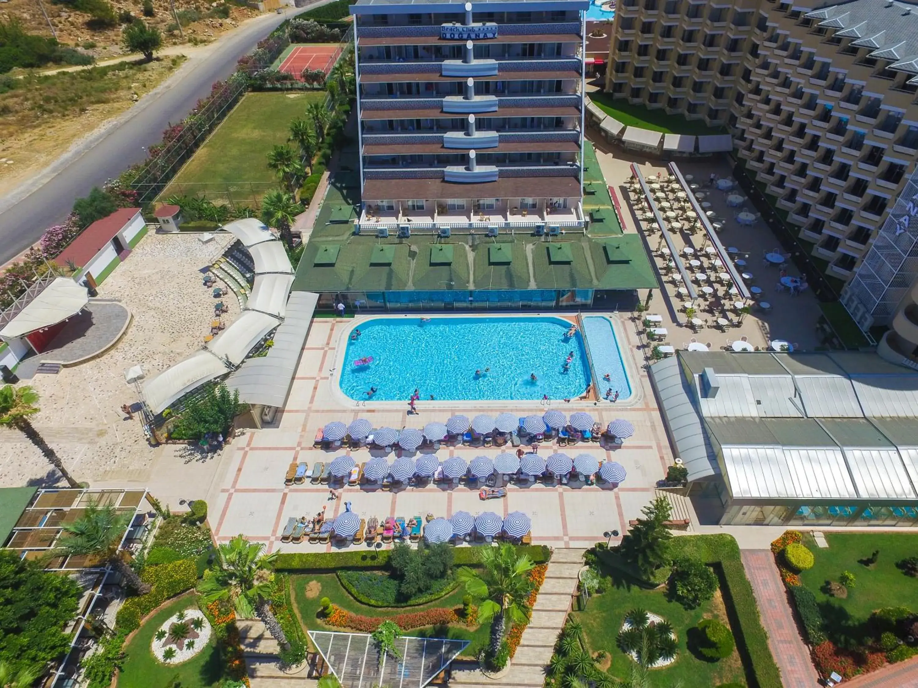 Facade/entrance, Bird's-eye View in Beach Club Doganay Hotel - All Inclusive