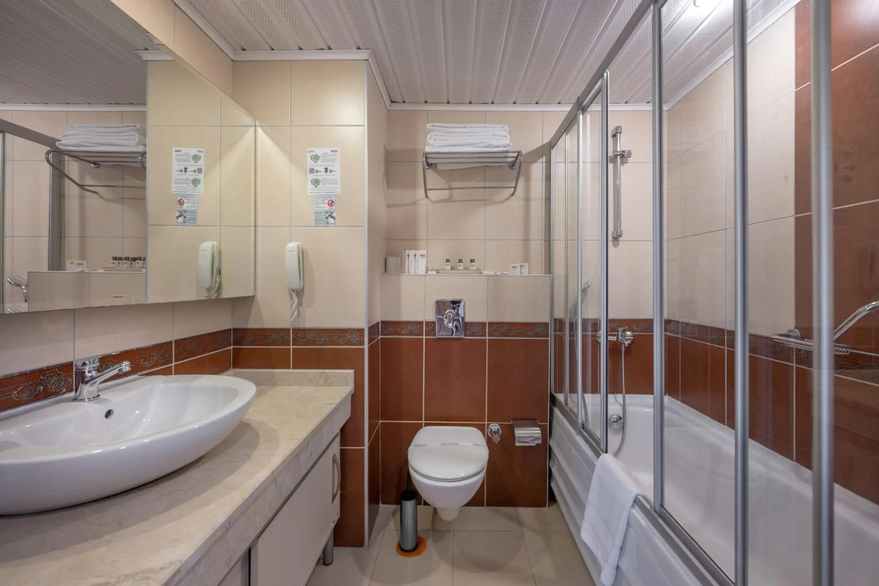 Bathroom in Beach Club Doganay Hotel - All Inclusive Bathroom in Beach Club Doganay Hotel - All Inclusive