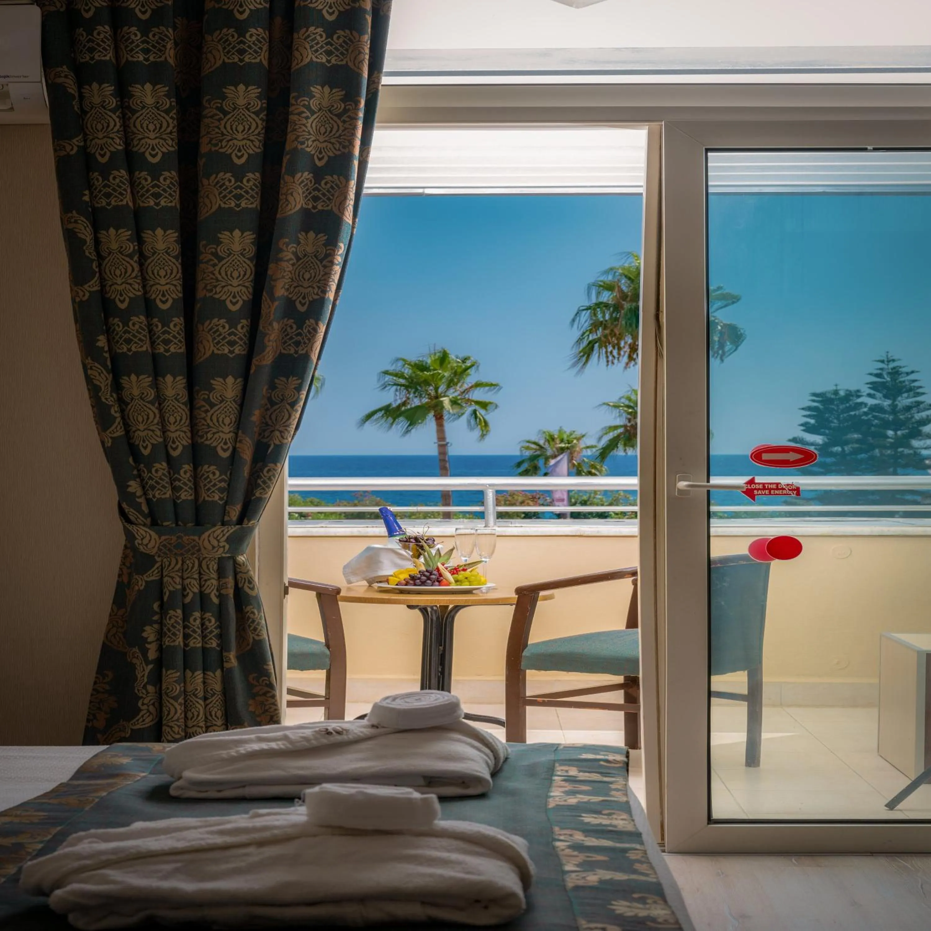 View (from property/room), Bed in Beach Club Doganay Hotel - All Inclusive