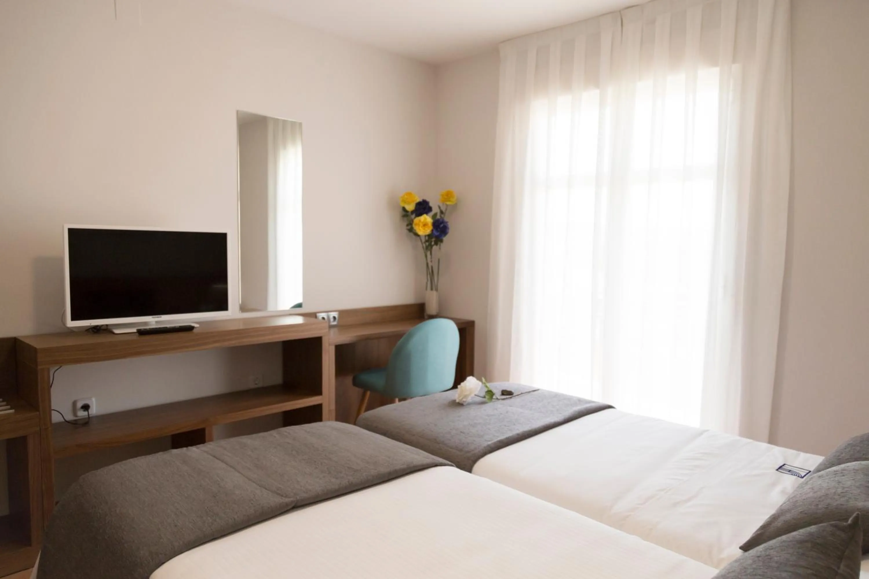 Bed in Hostal Pradaria