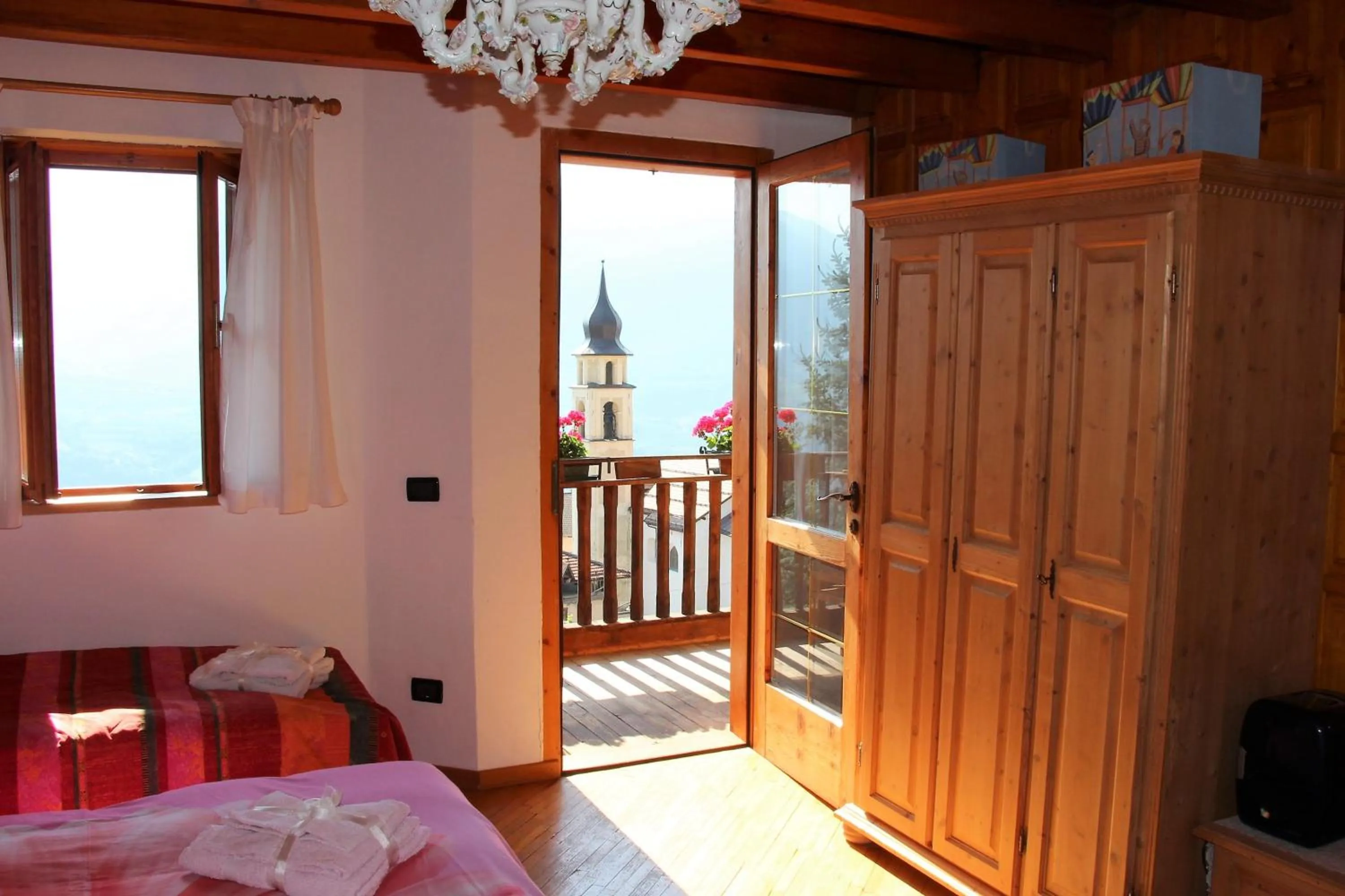 Balcony/Terrace, Bed in B&B Casa Delle Fate