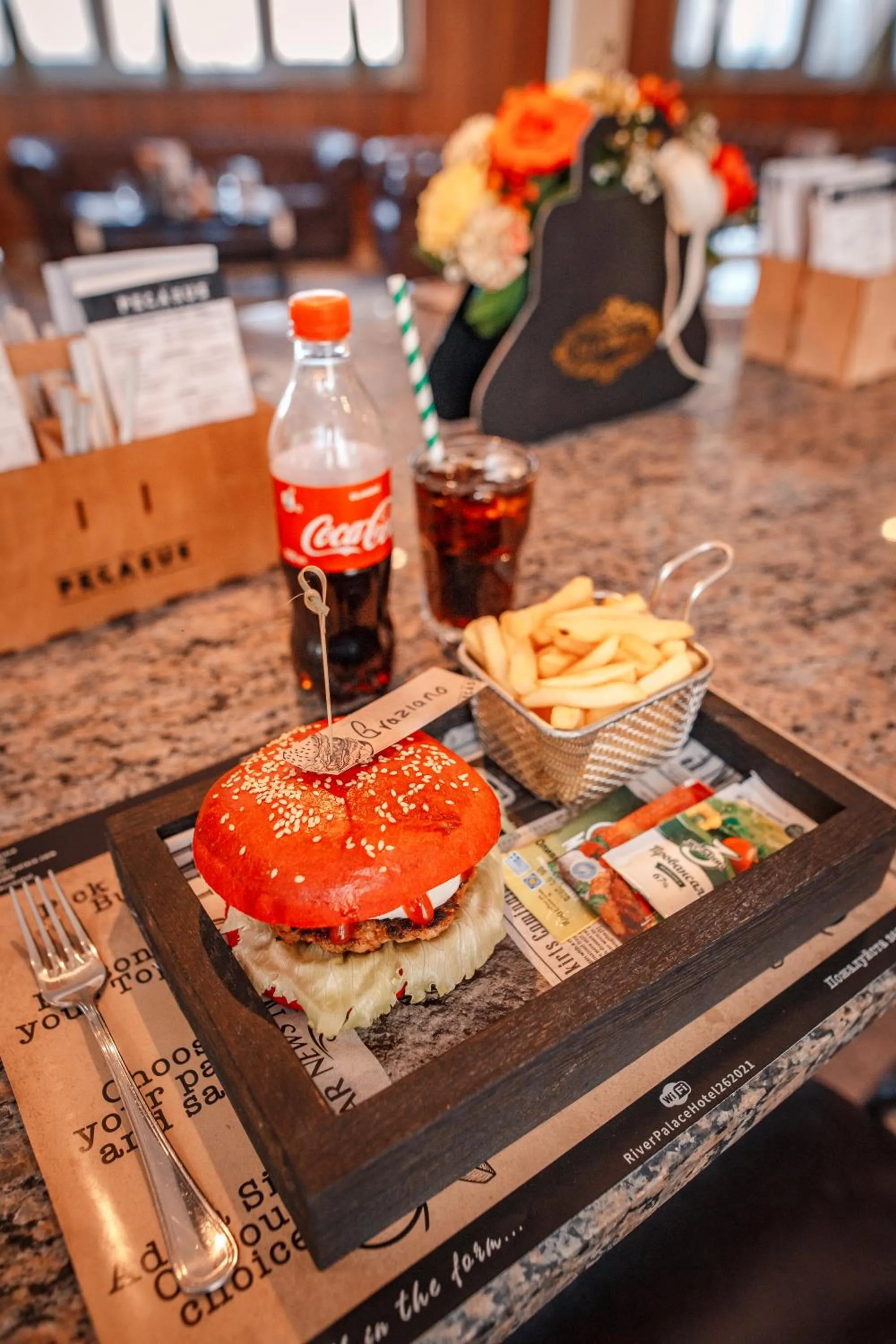 Food and drinks in River Palace Hotel