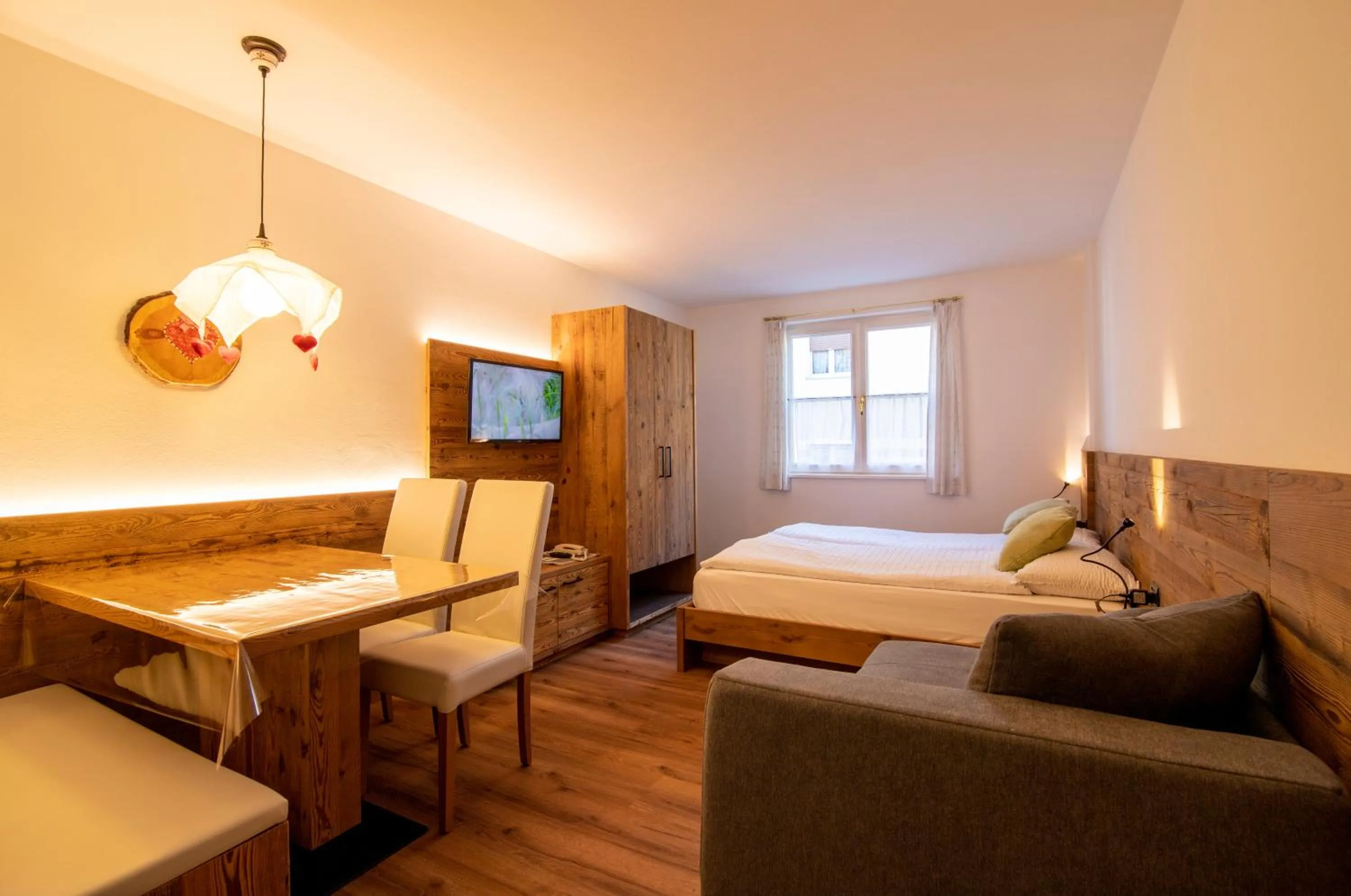 Living room, Bed in Residence Montebel