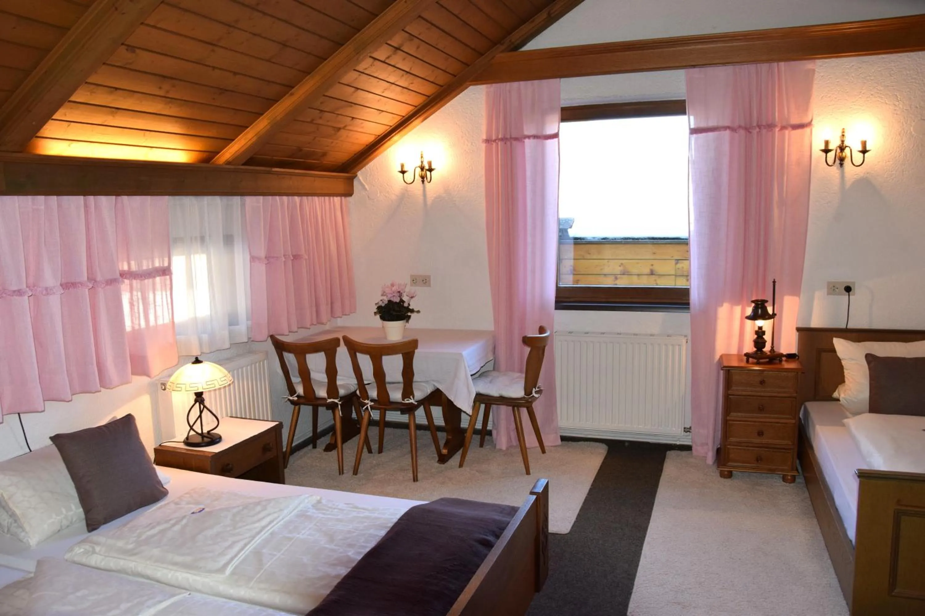 Bed in Hotel Pension Schwaiger