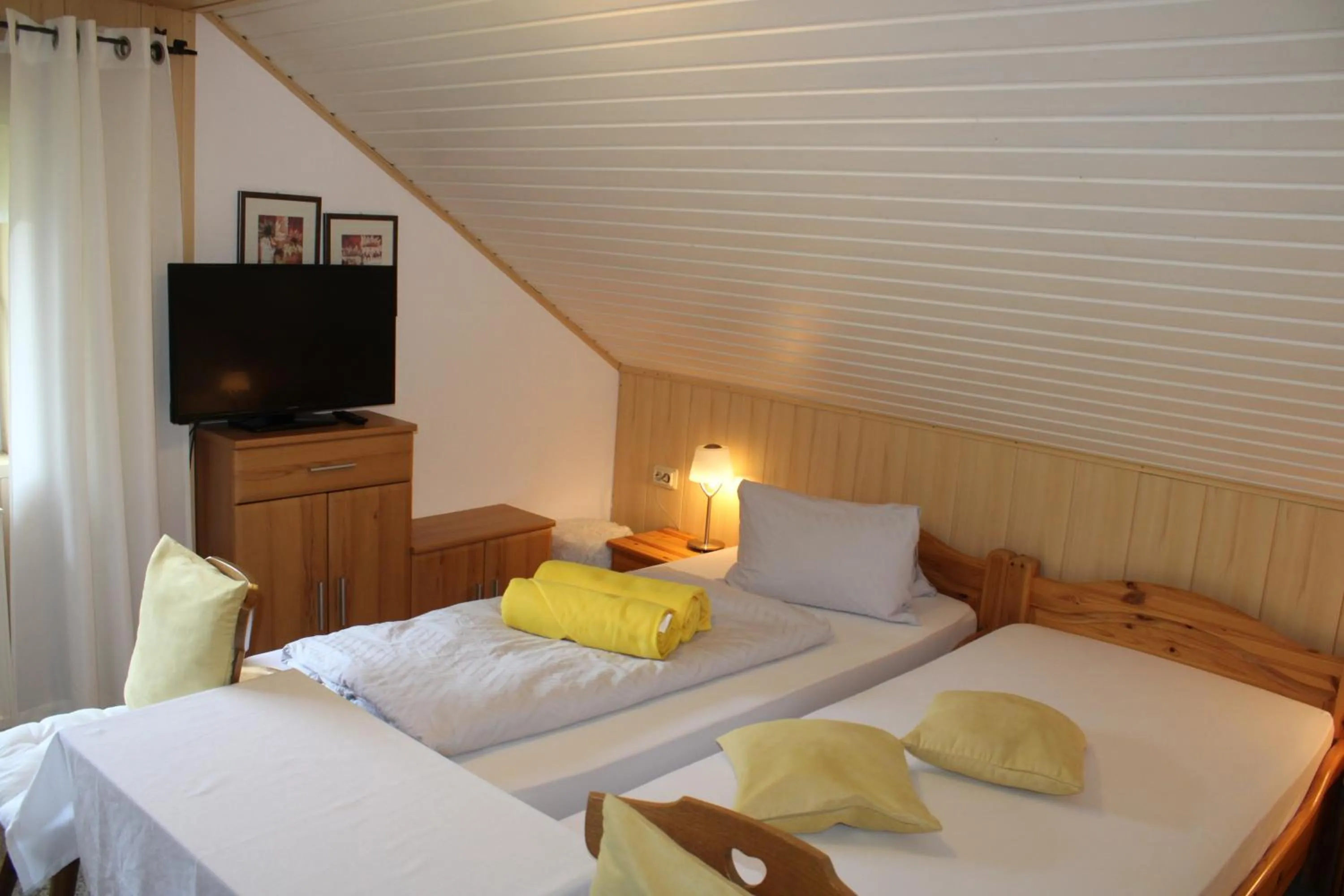 Bed in Hotel Pension Schwaiger