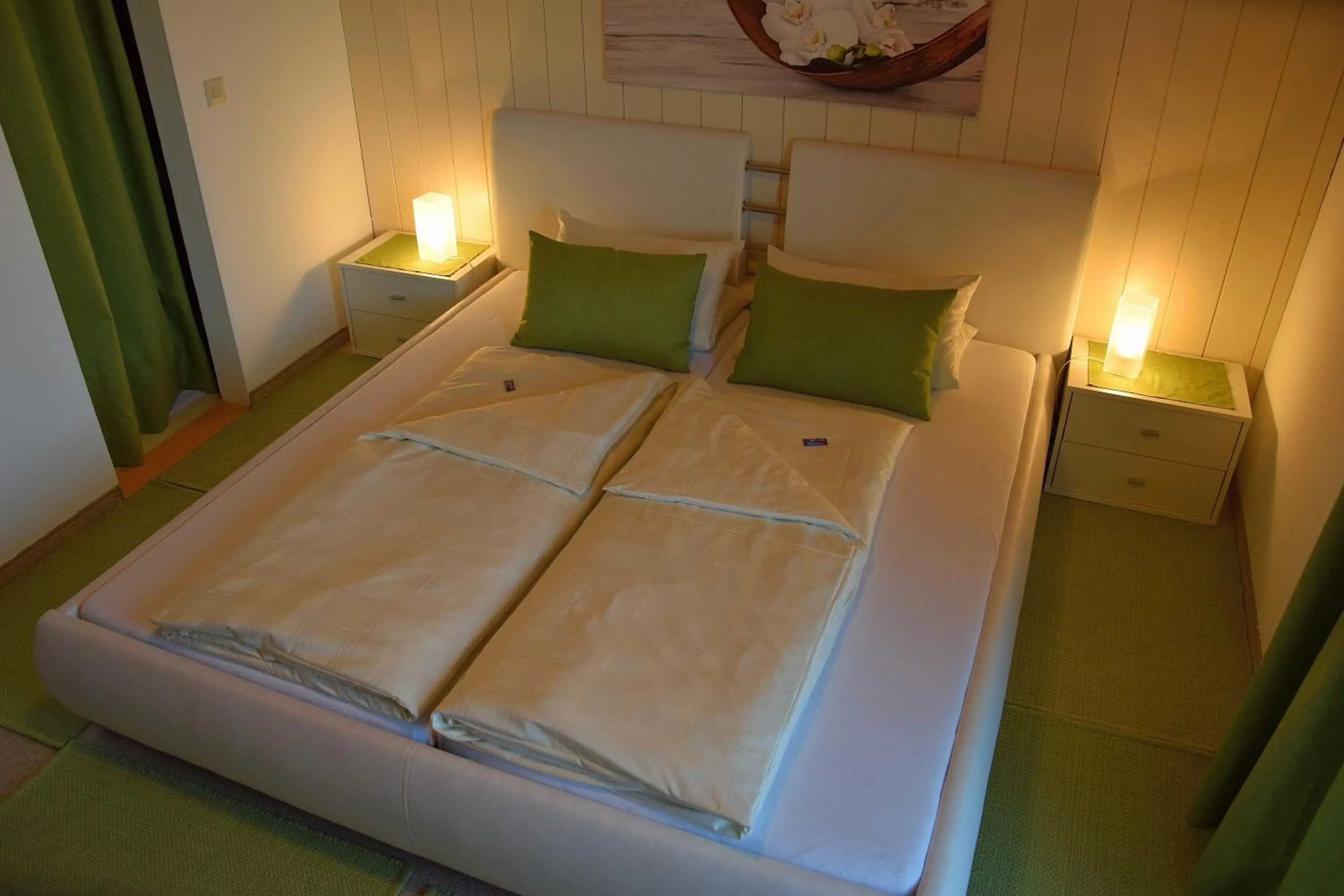 Bed in Hotel Pension Schwaiger