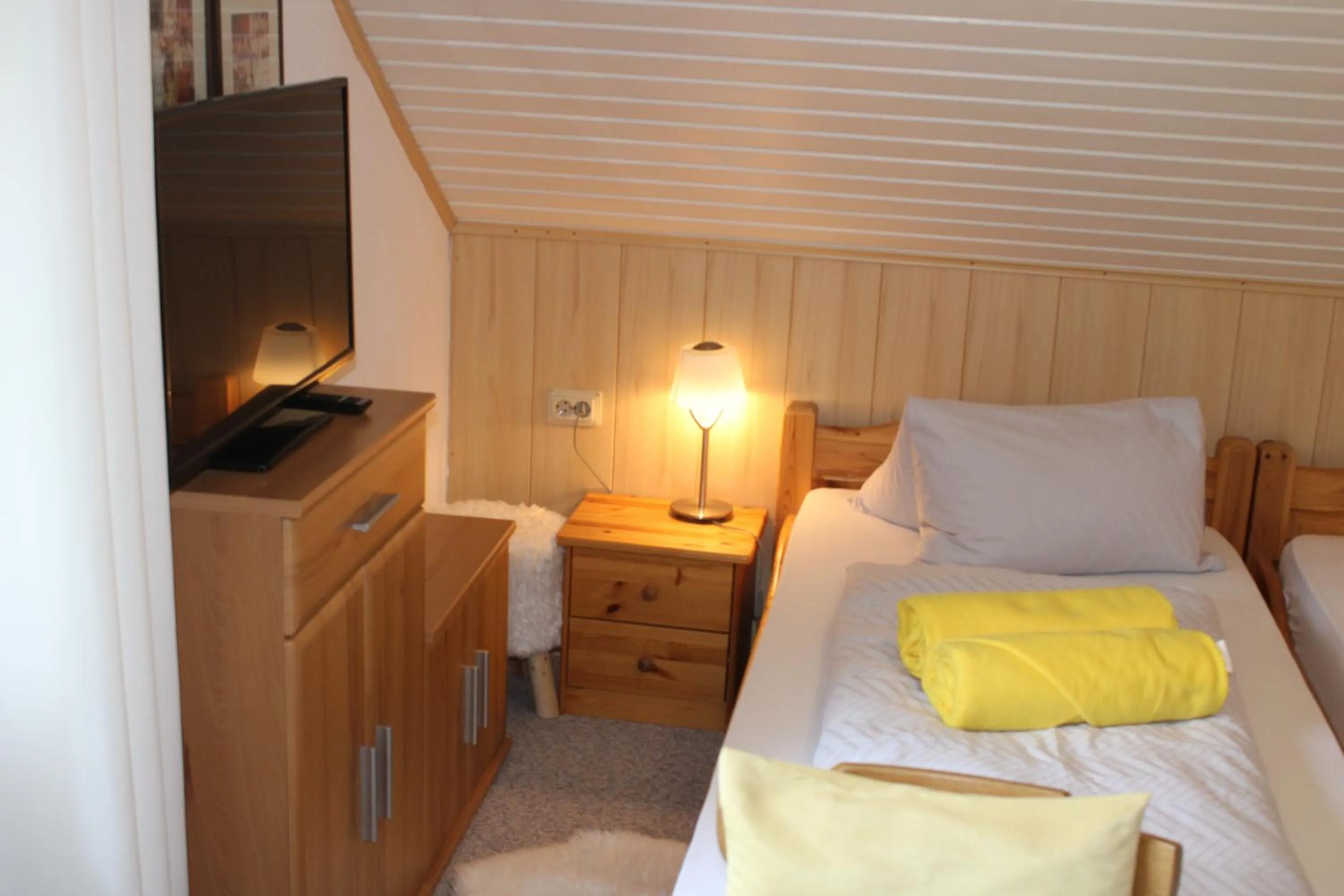 Bed in Hotel Pension Schwaiger