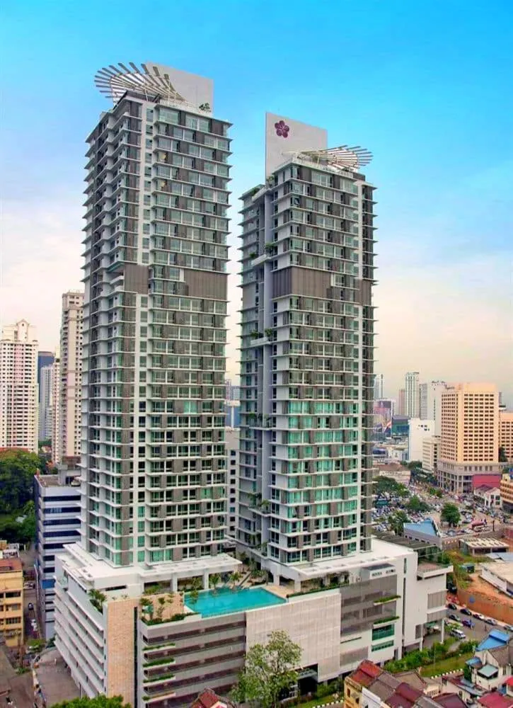 Property building in Platinum Suites at Swiss Garden