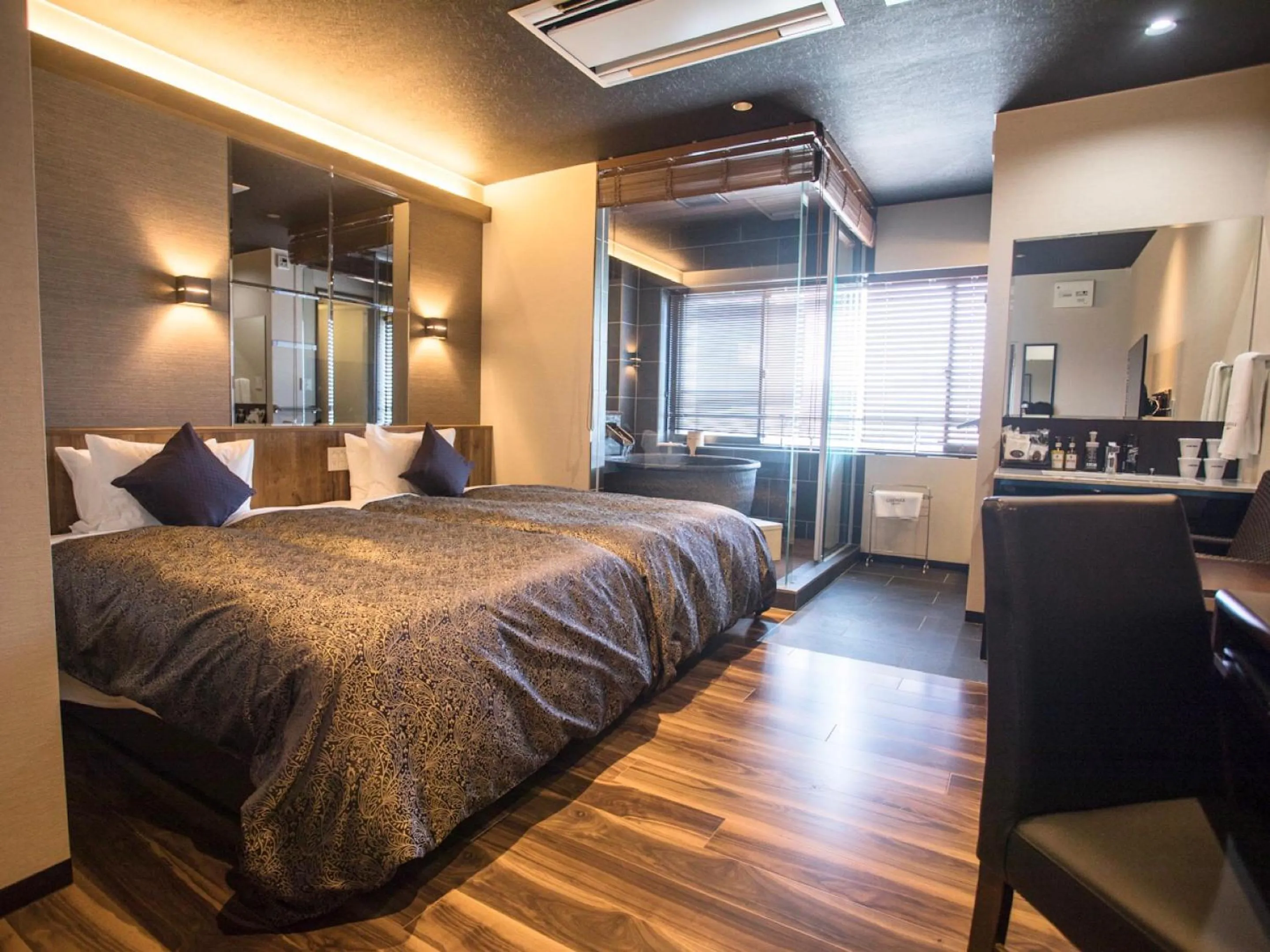 Bed in LiVEMAX RESORT Kyotango Sea Front