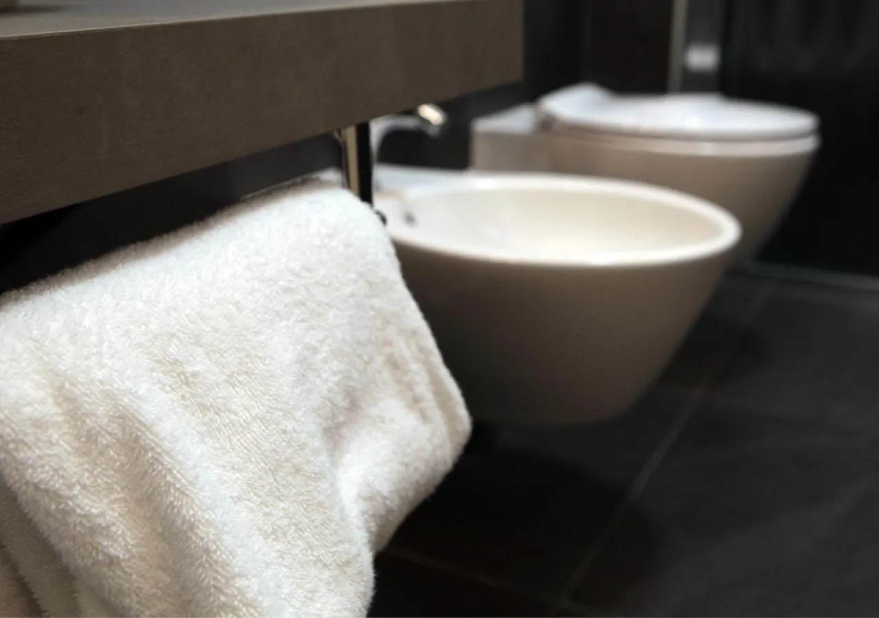 Bathroom in Charming Palace Santa Fosca