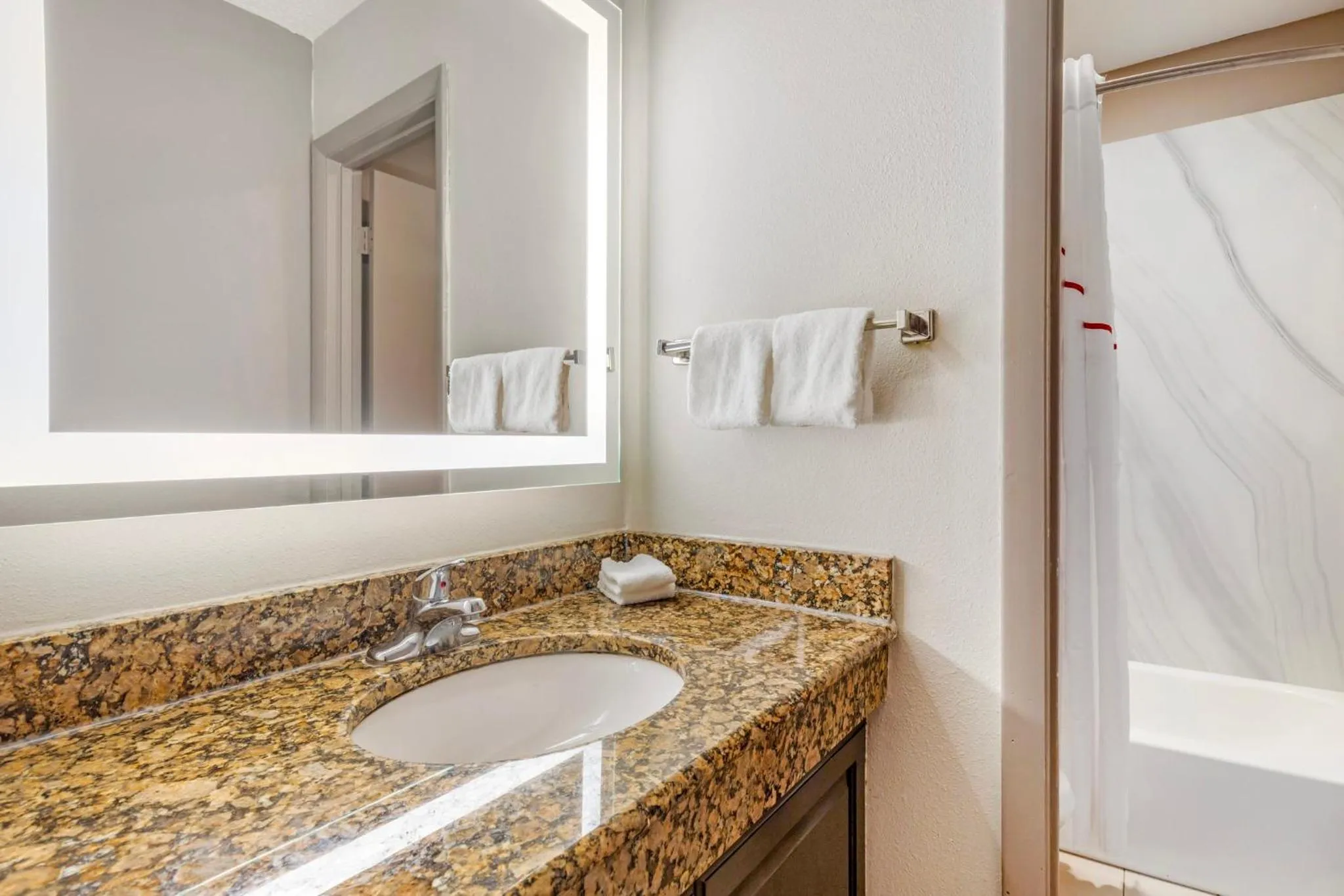 Bathroom in Red Roof Inn & Suites Newport News