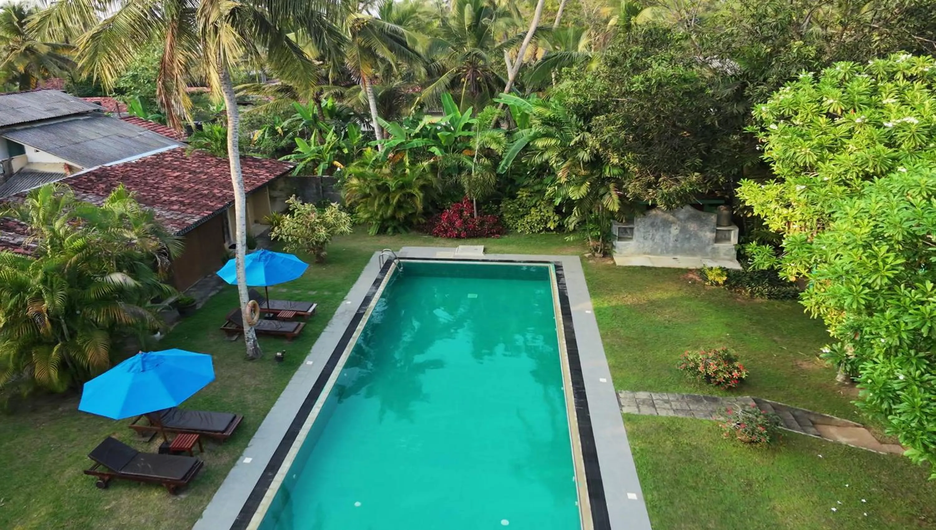 Pool view in Ayurveda Villa 386