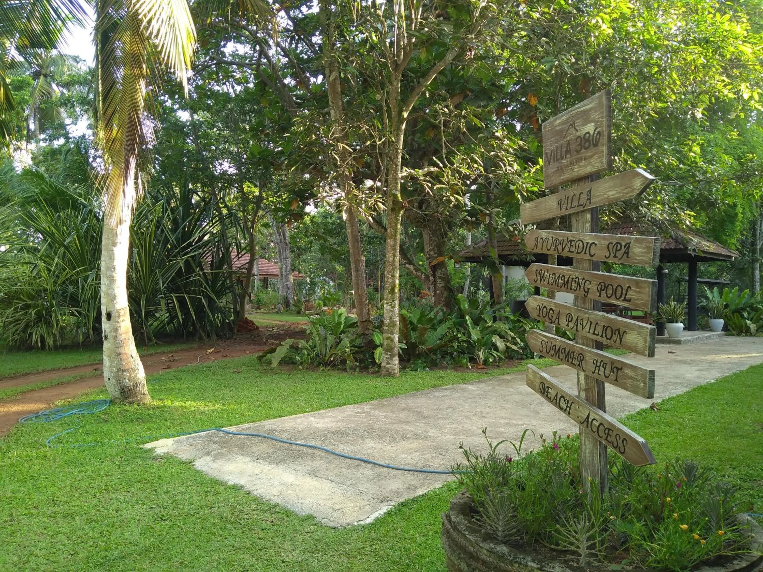 Garden view in Ayurveda Villa 386