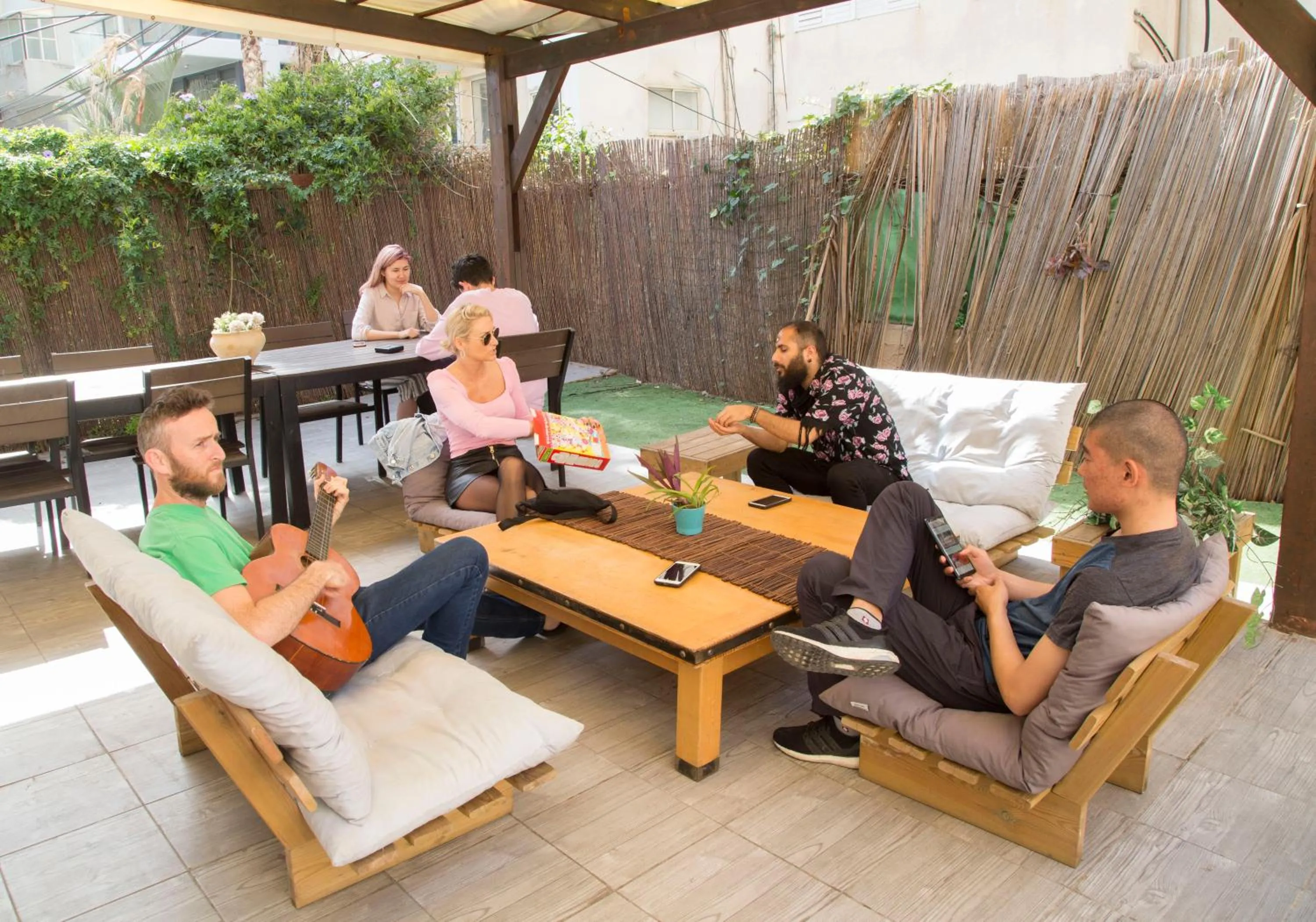 Patio in Hostel BU93