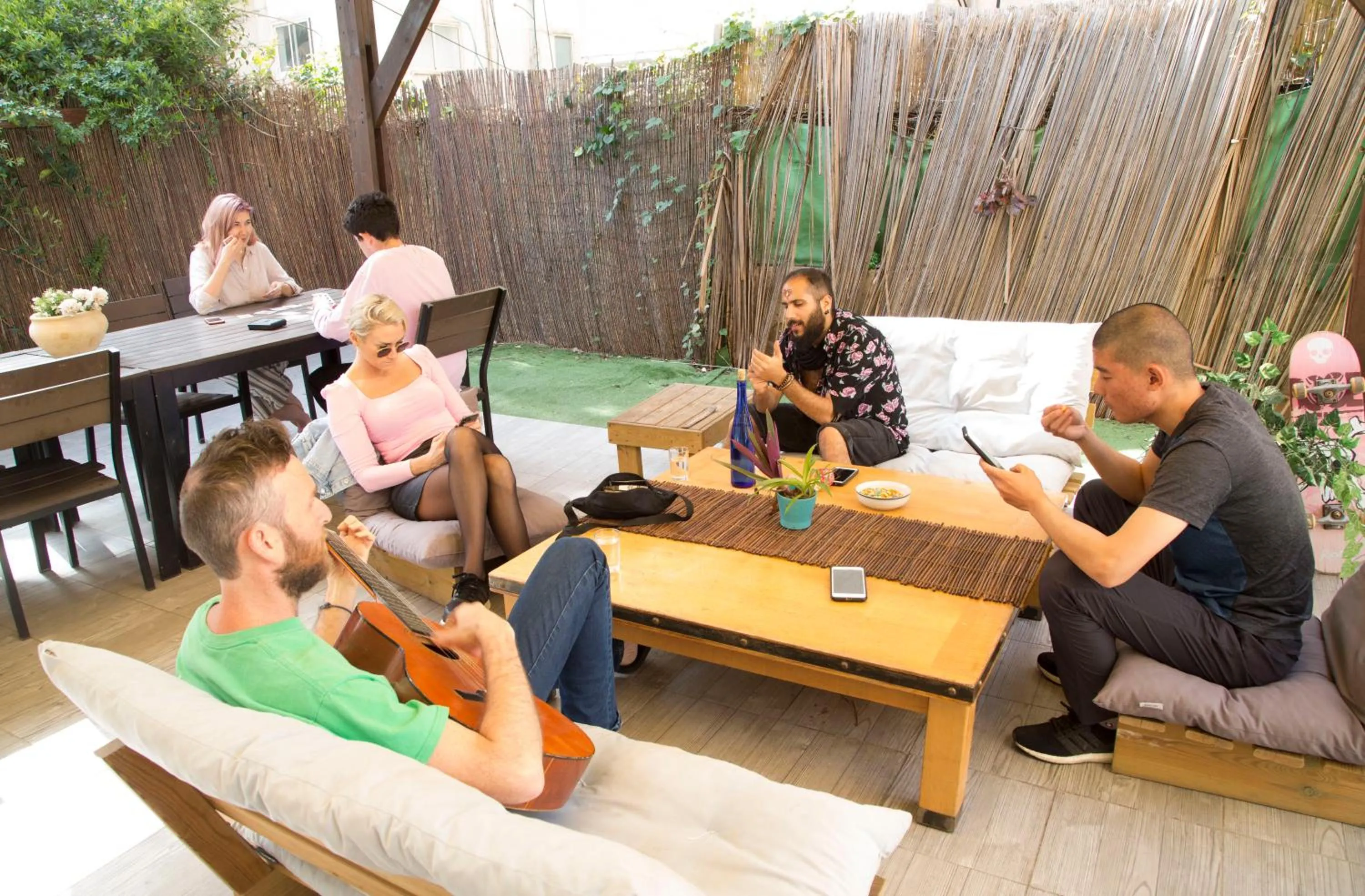 Patio in Hostel BU93