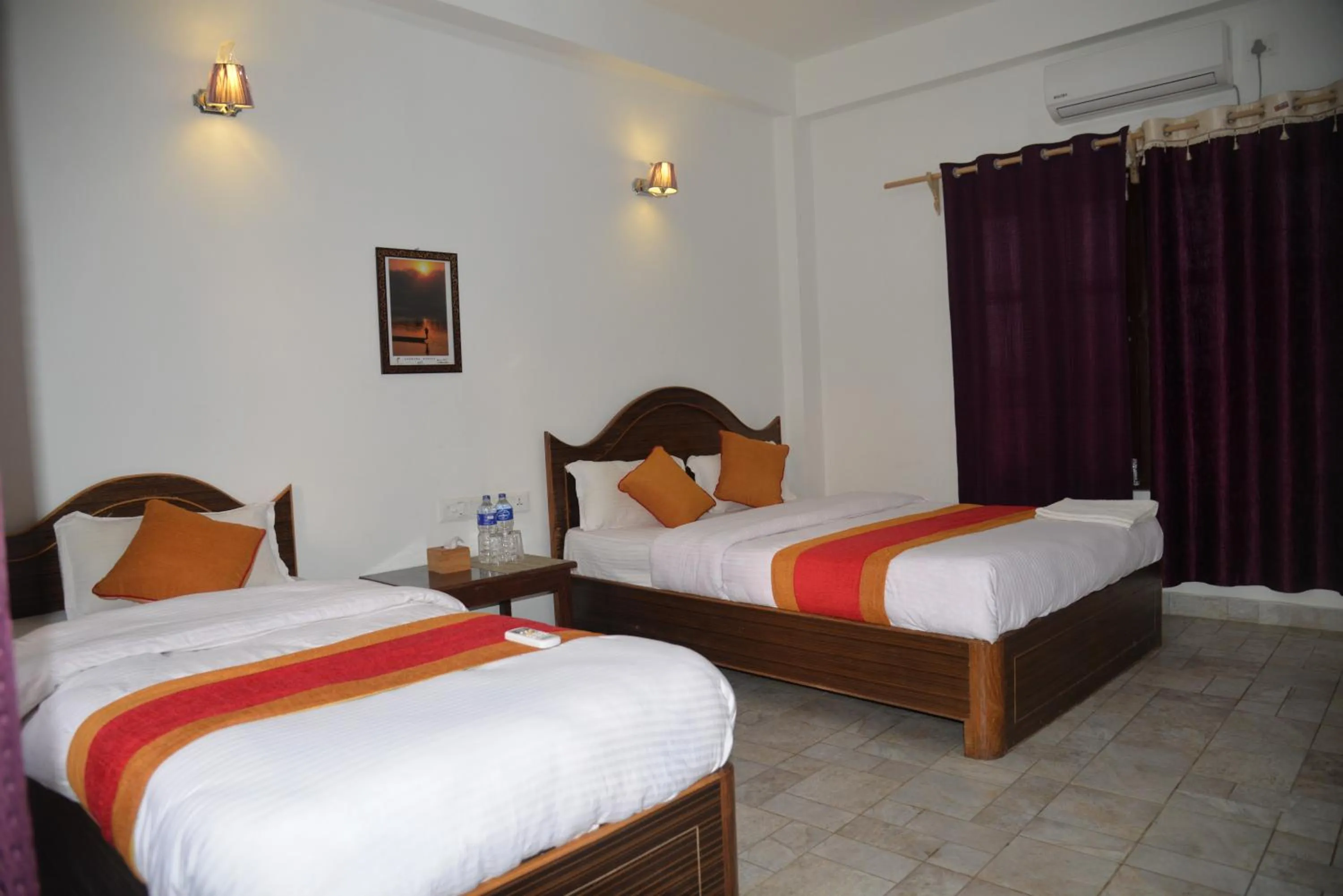 Photo of the whole room, Bed in Hotel Chitwan Park Village