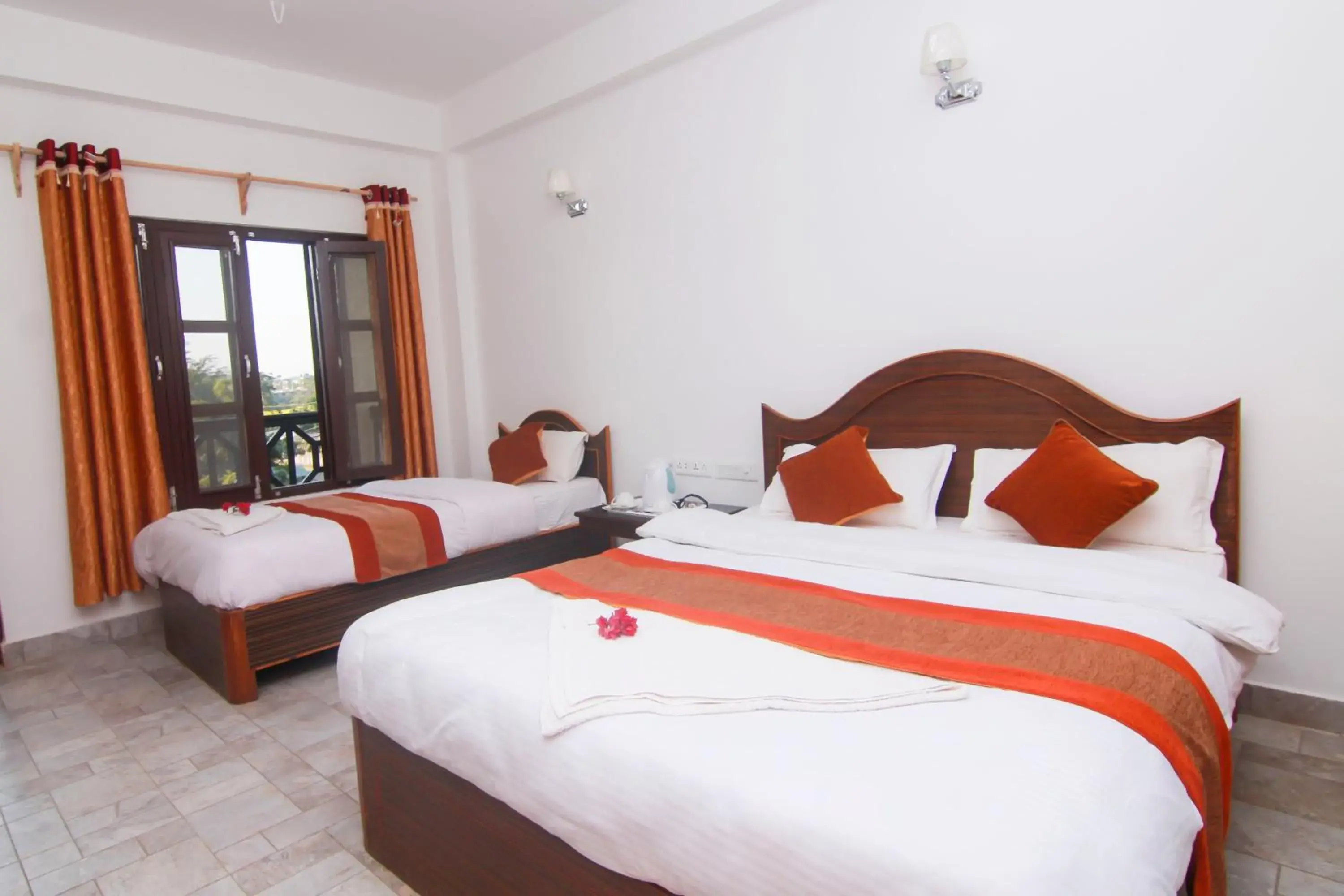 Standard Double or Twin Room with Balcony in Hotel Chitwan Park Village Standard Double or Twin Room with Balcony in Hotel Chitwan Park Village