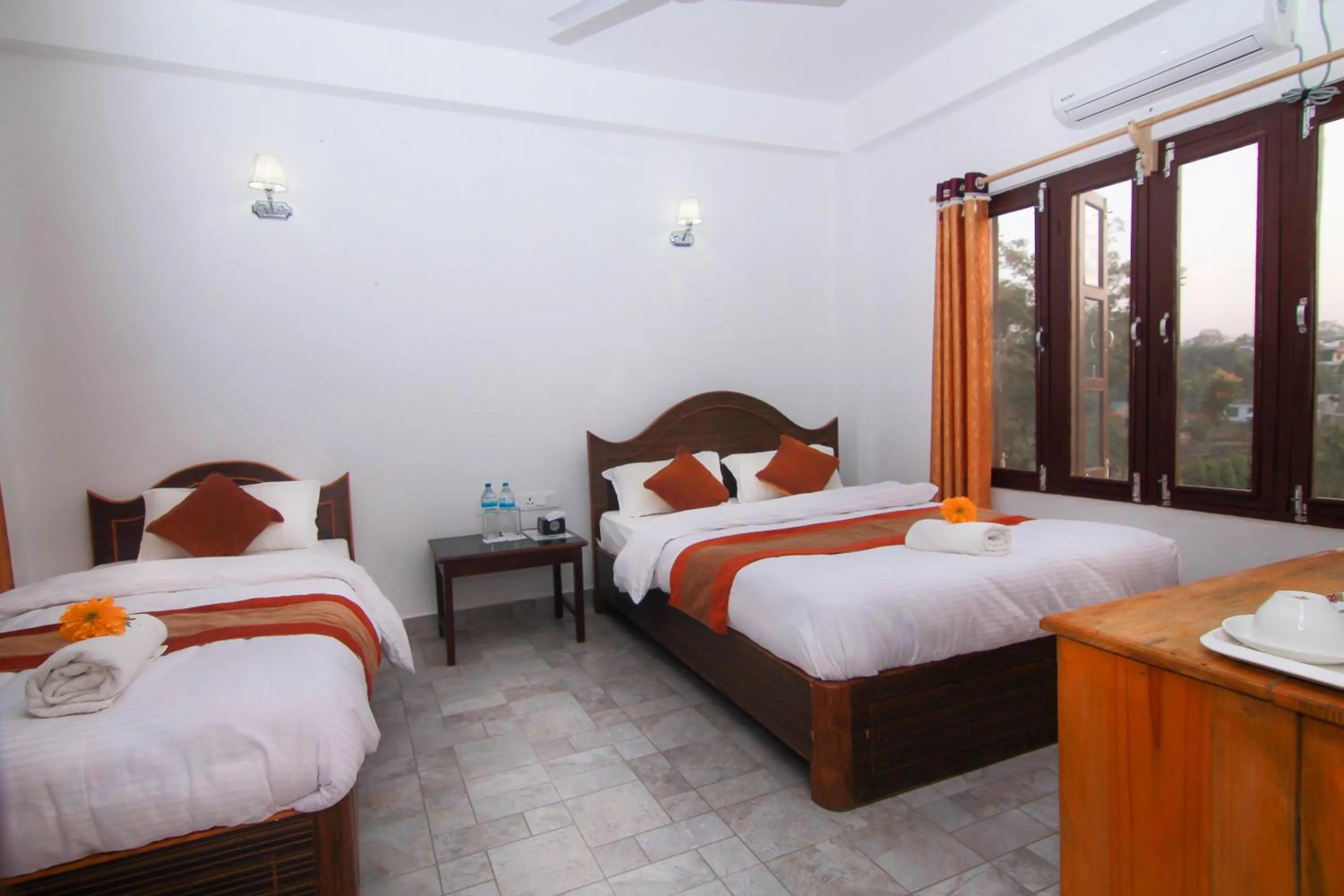 Photo of the whole room, Bed in Hotel Chitwan Park Village