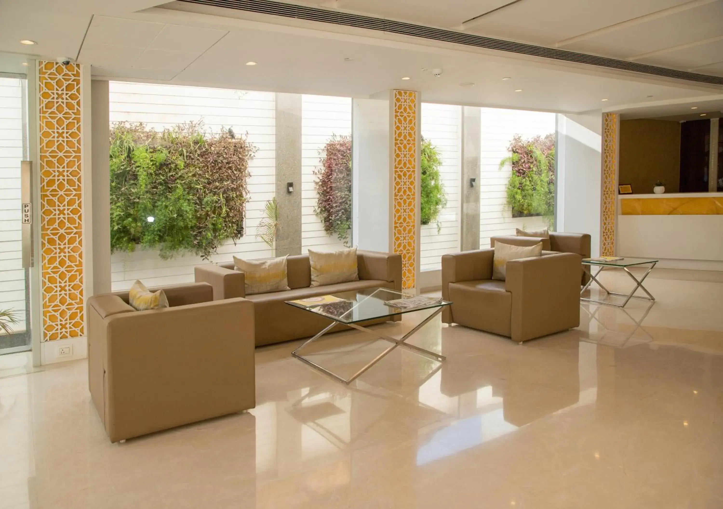 Lobby or reception in Zip By Spree Hotels Samudra Belgaum Lobby or reception in Zip By Spree Hotels Samudra Belgaum