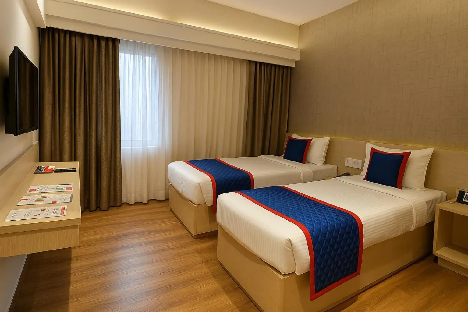 Bed in Zip By Spree Hotels Samudra Belgaum