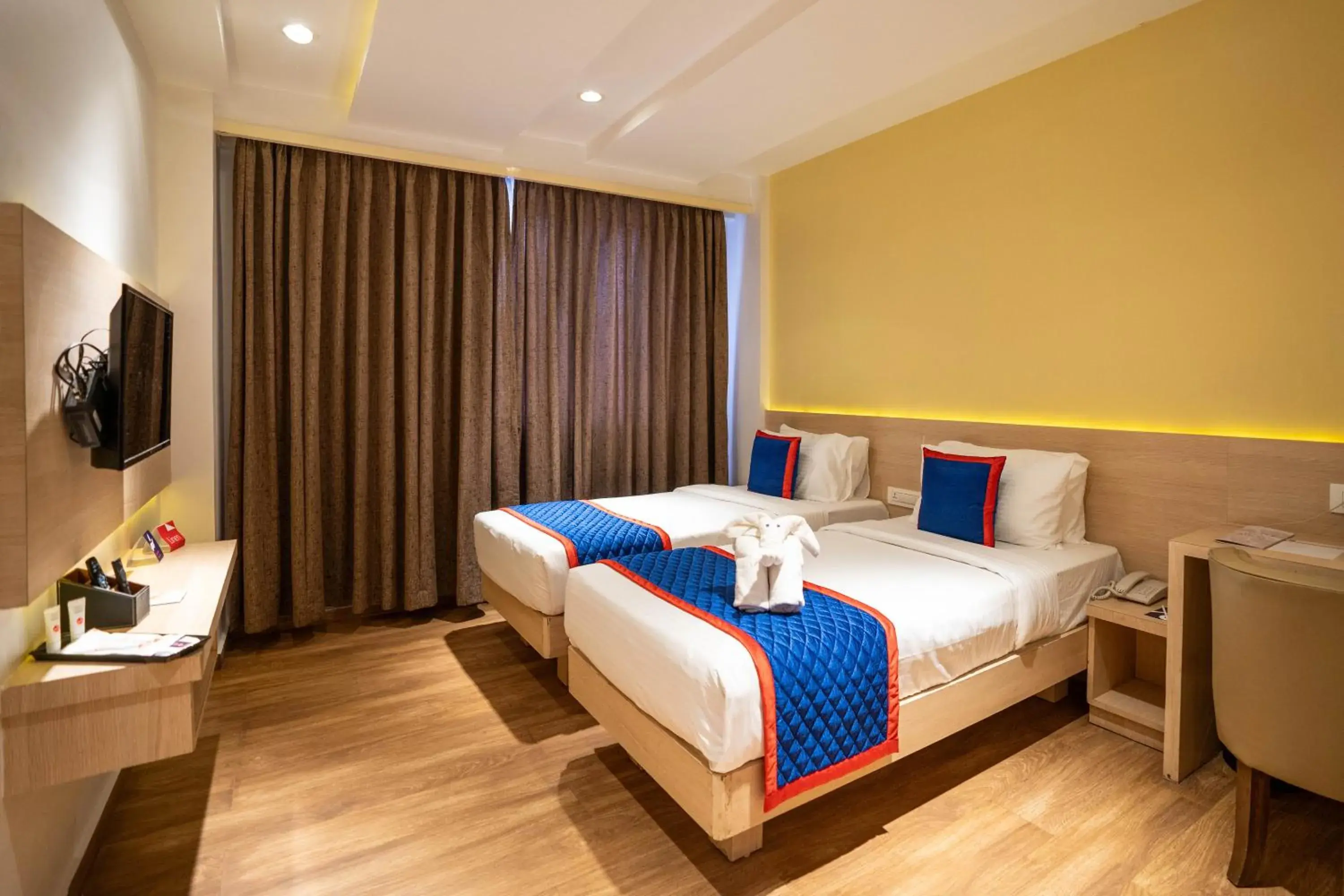 Bed in Zip By Spree Hotels Samudra Belgaum Bed in Zip By Spree Hotels Samudra Belgaum