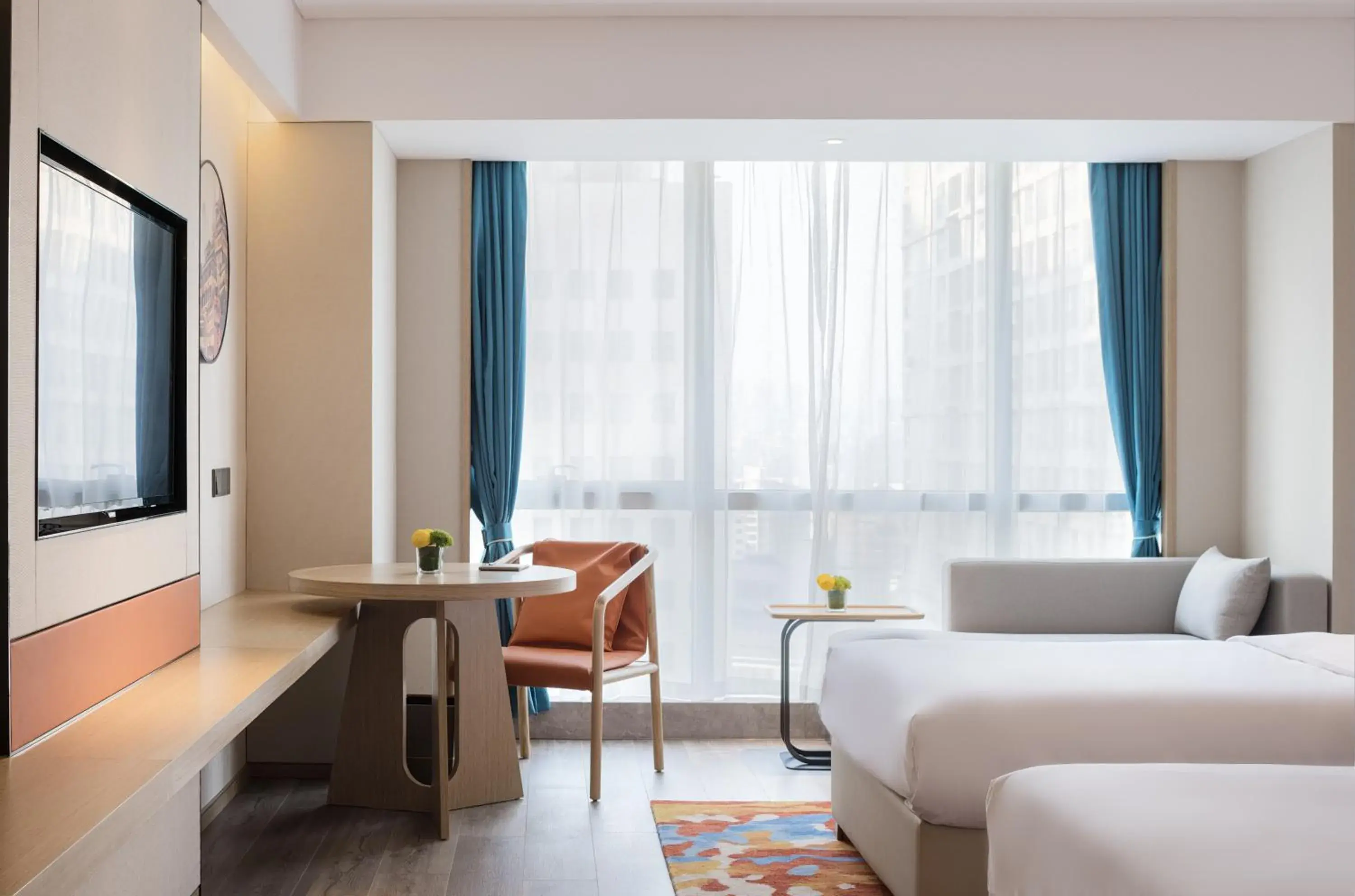 Seating area, Bed in Glenview ITC Plaza Chongqing Seating area, Bed in Glenview ITC Plaza Chongqing