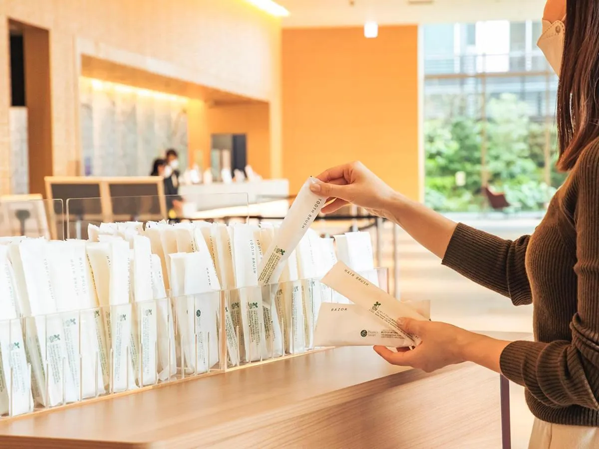 Lobby or reception in Dai-ichi Hotel Tokyo Seafort